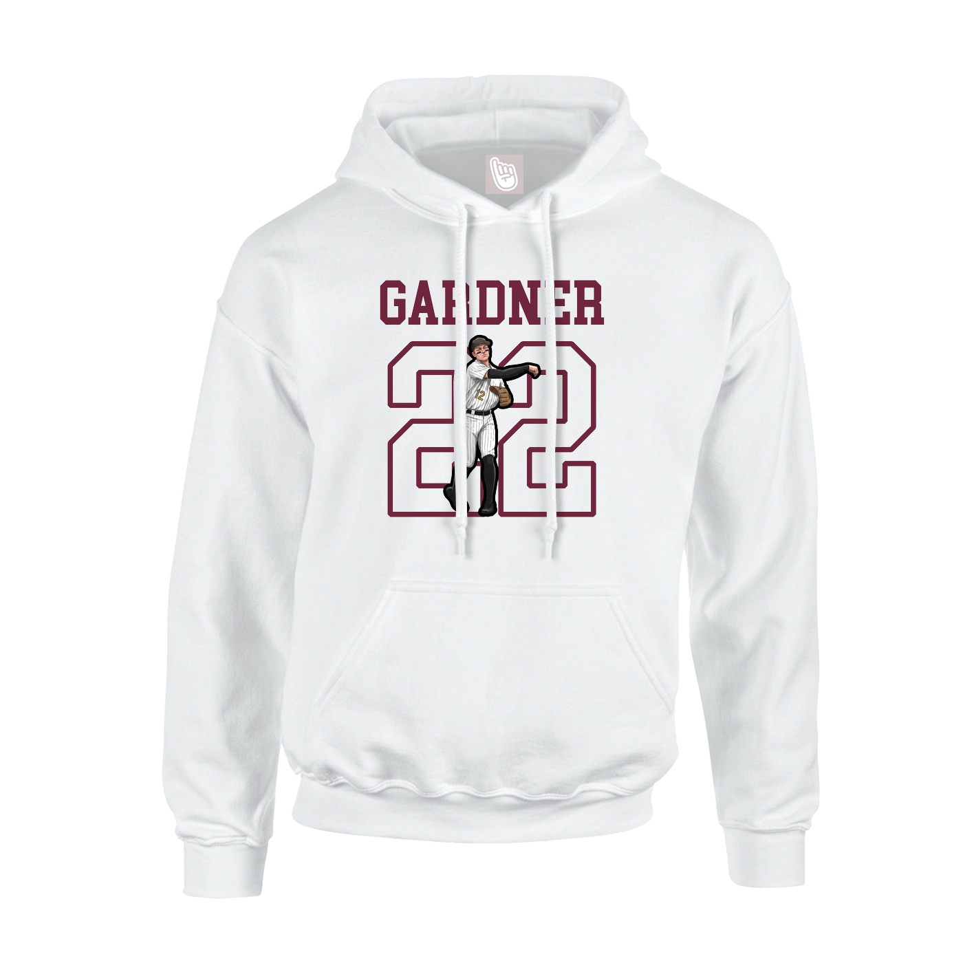 Hoodie — Shirsey in White