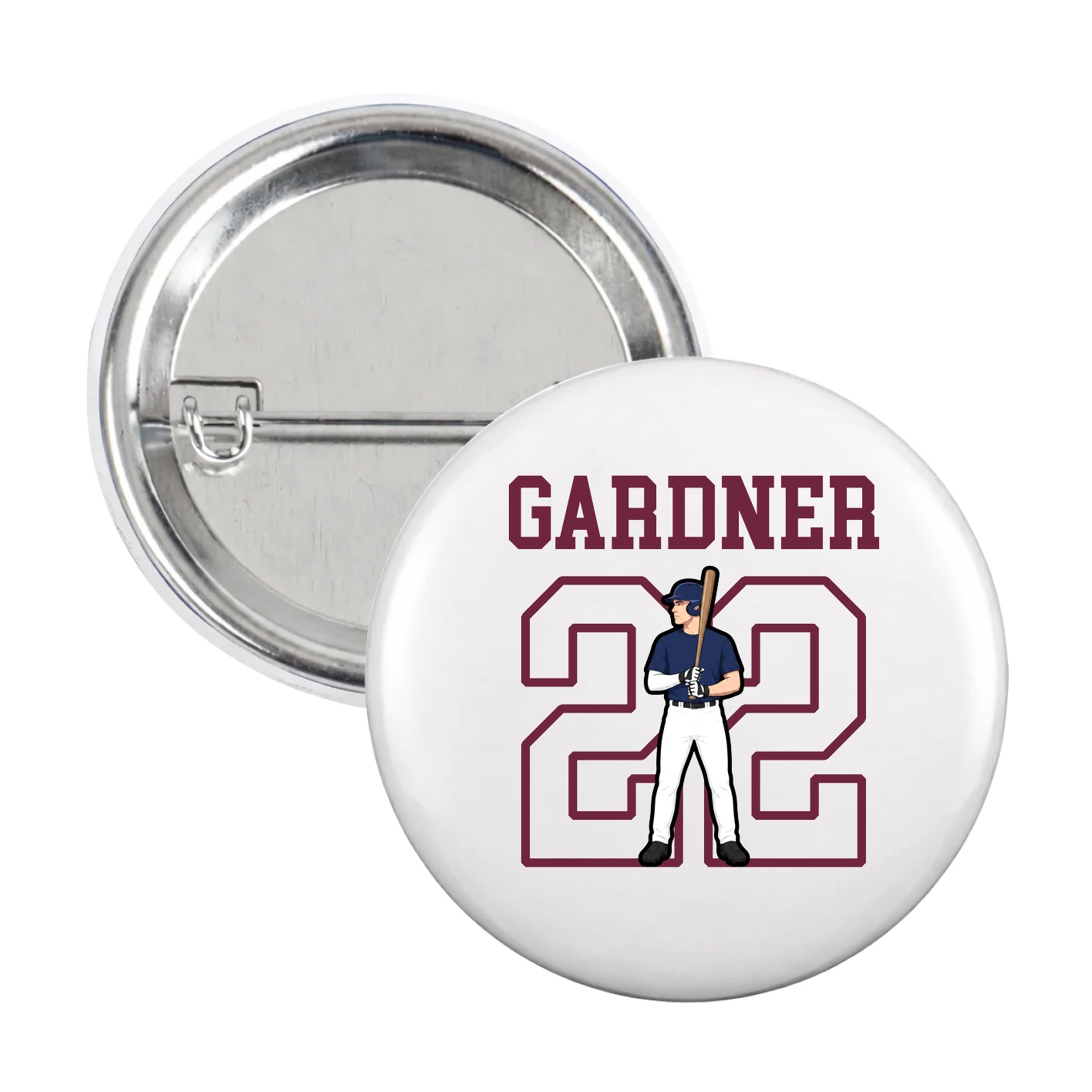 Game Day Button — Shirsey in White