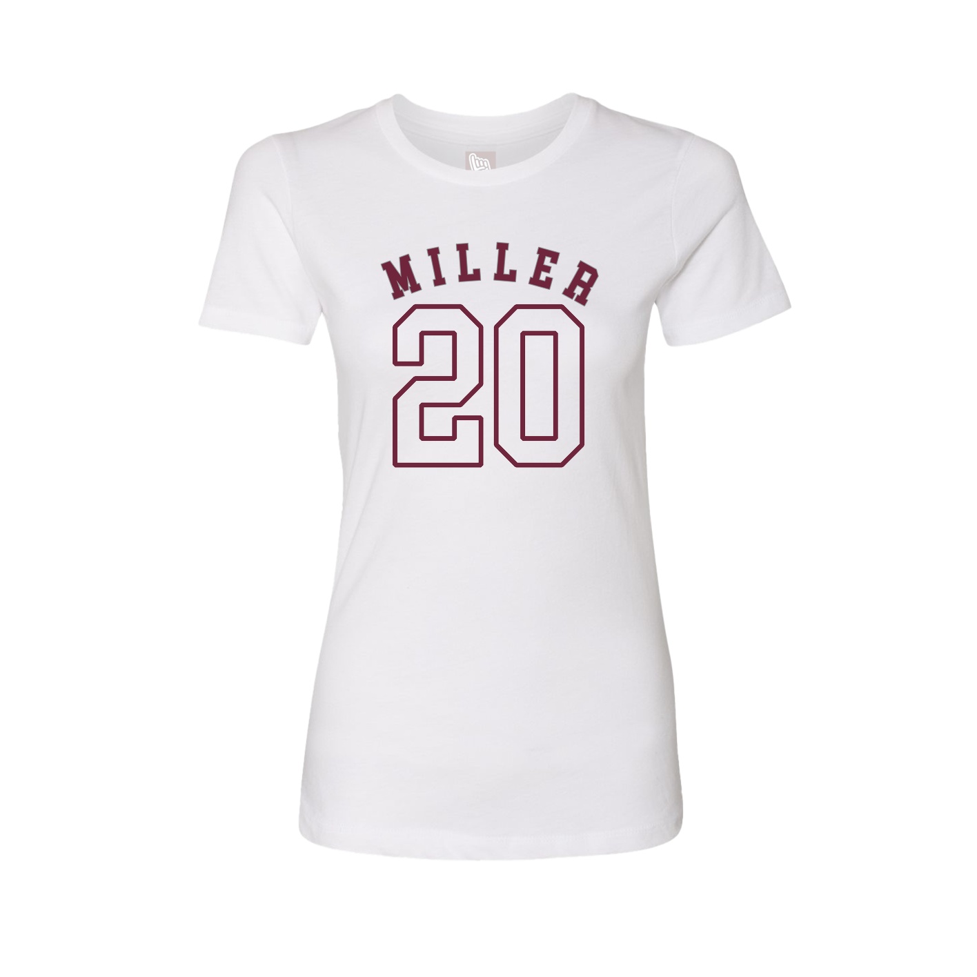 Fitted Women's Tee — Shirsey Arch in White