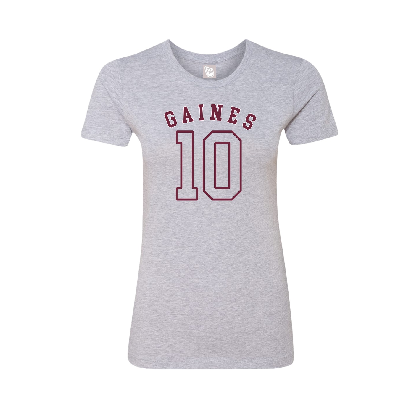 Fitted Women's Tee — Shirsey Arch in Grey