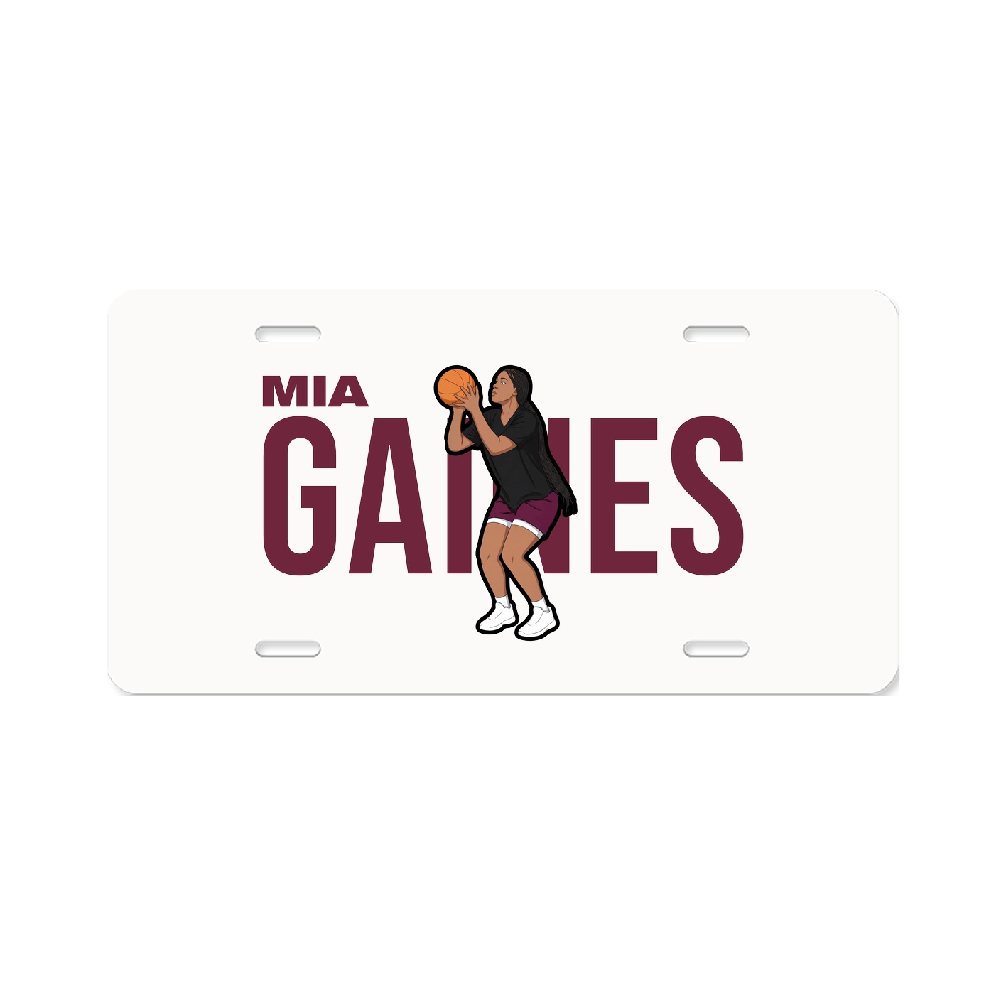 License Plate — Player Name in Classic