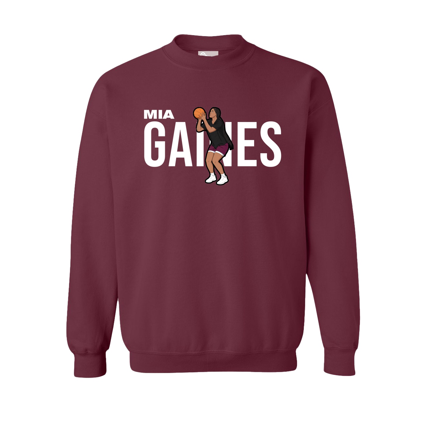 Fleece Crew — Player Name in Maroon