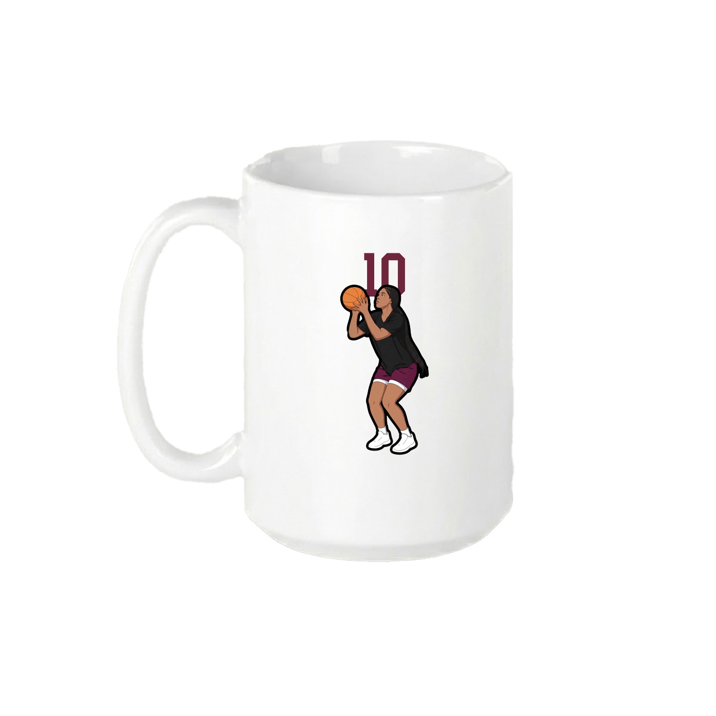 15oz Coffee Mug — Number Top in White