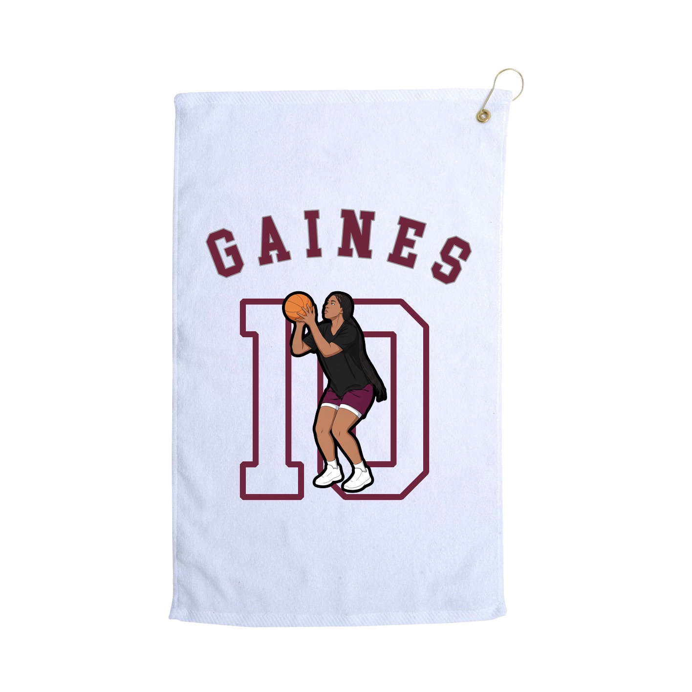 Golf Towel — Shirsey Arch in White
