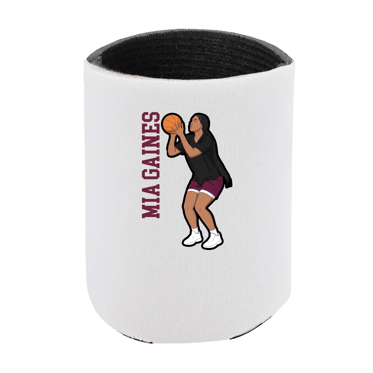 Can Holder — Name Vertical in White