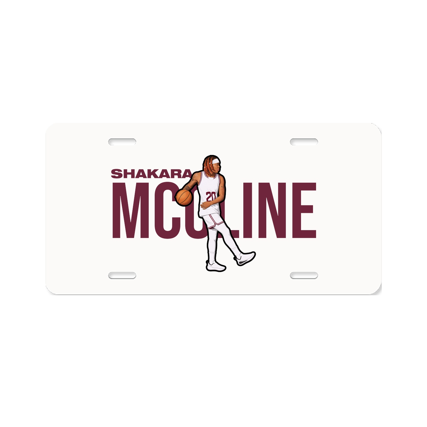 License Plate — Player Name in Classic