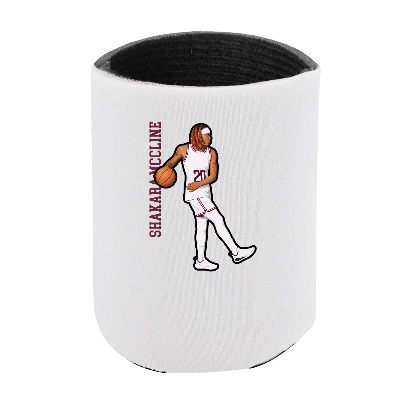 Can Holder — Name Vertical in White