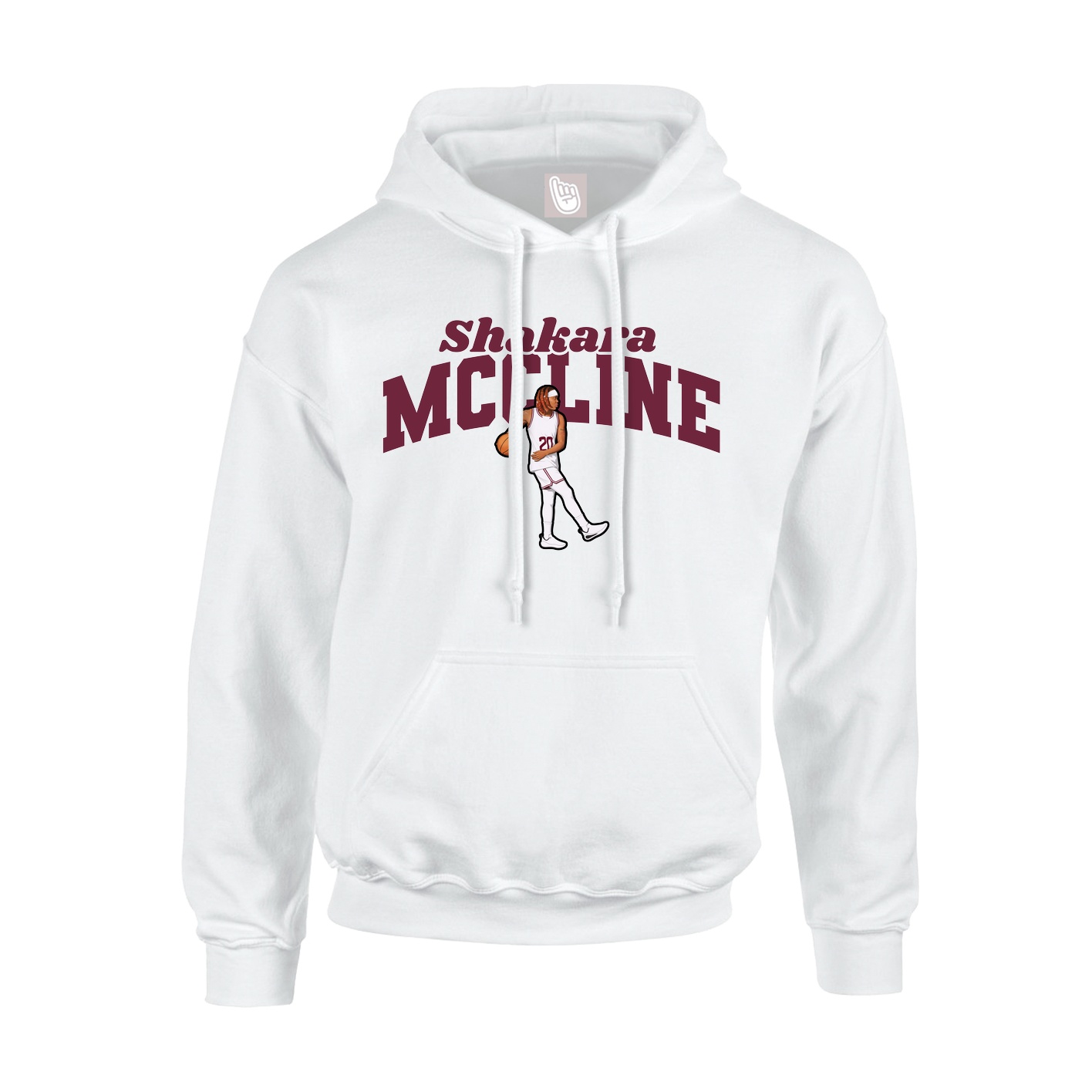 Hoodie — Signature Arch in White