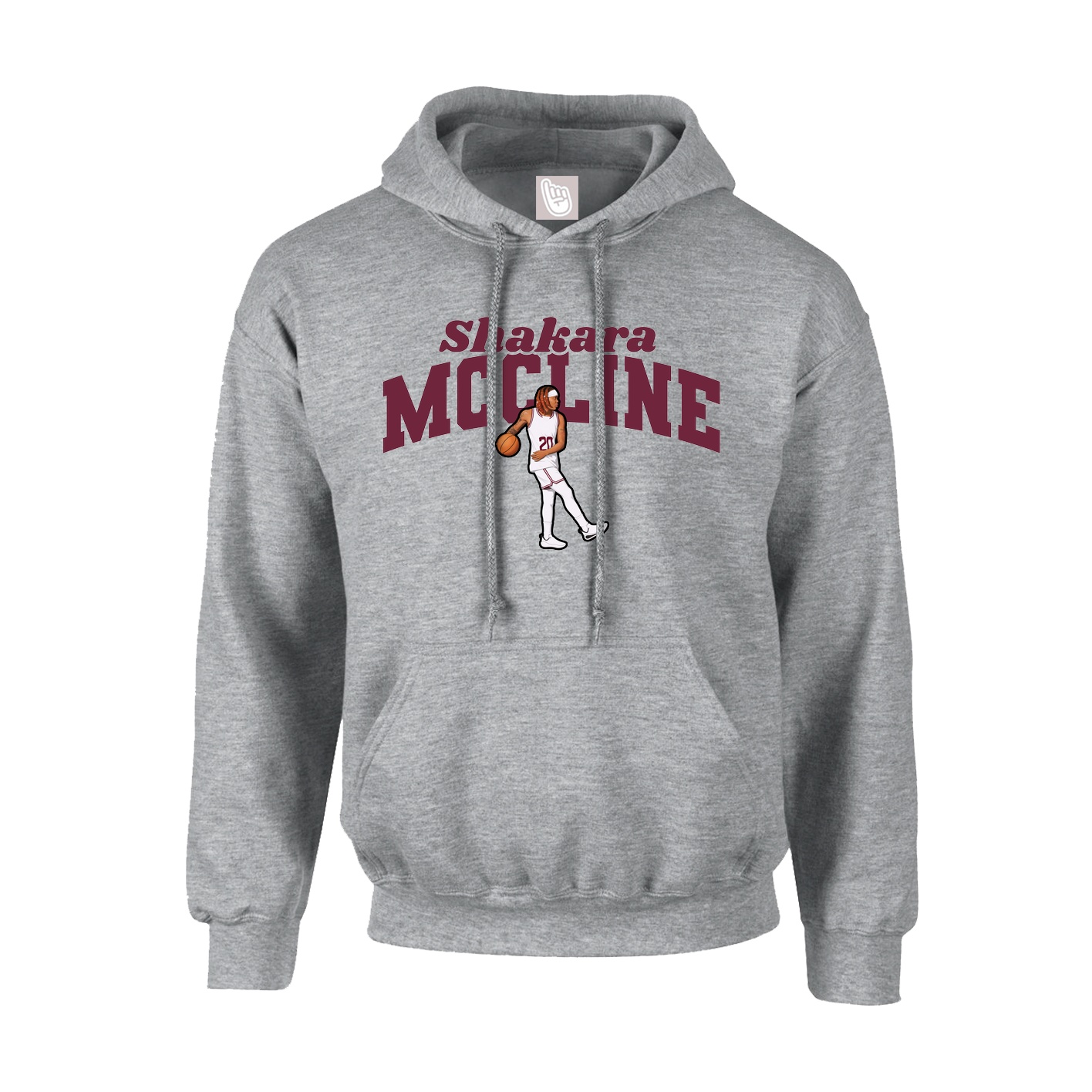 Youth Hoodie — Signature Arch in Grey