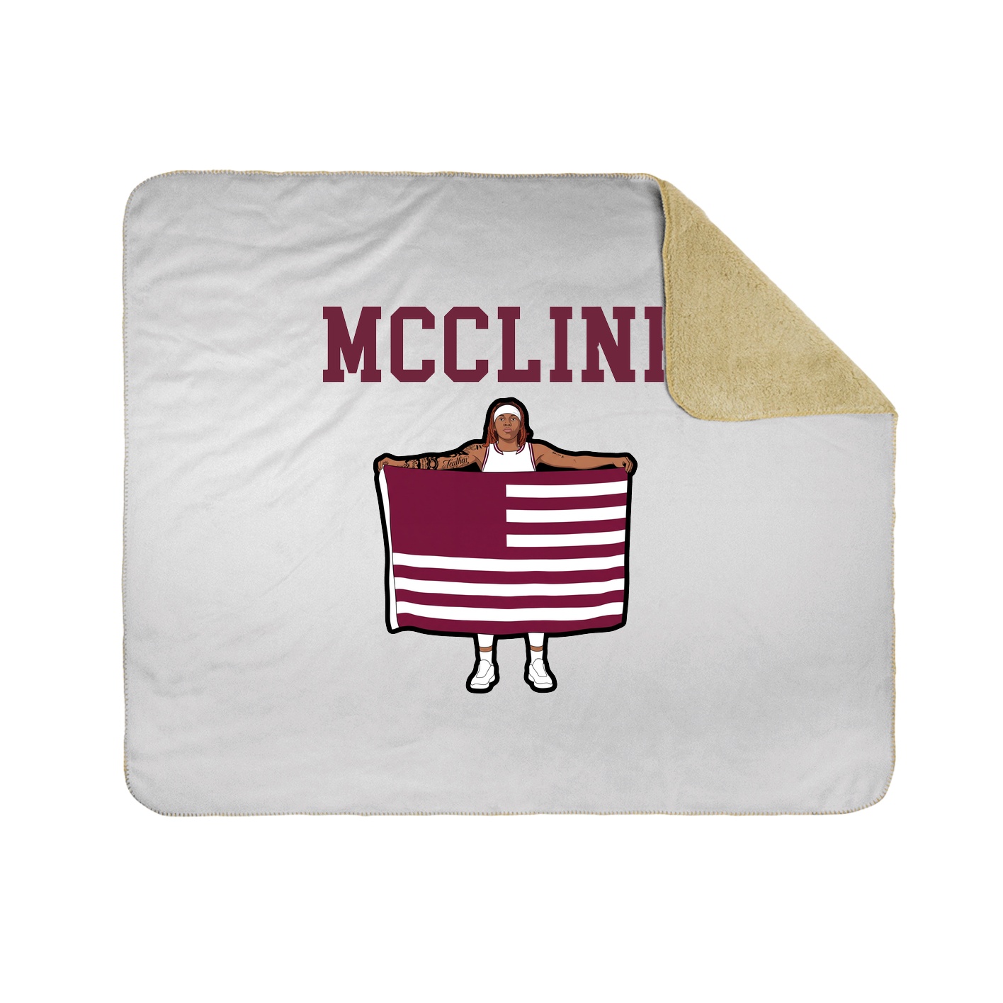 Throw Blanket — Shirsey in White