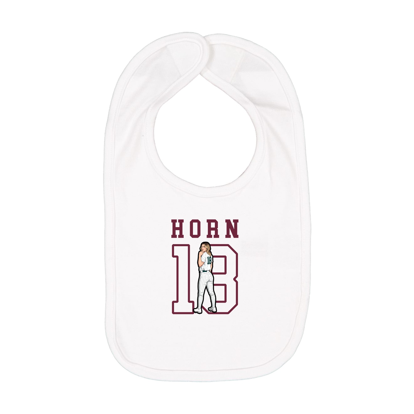 Infant Bib — Shirsey in White