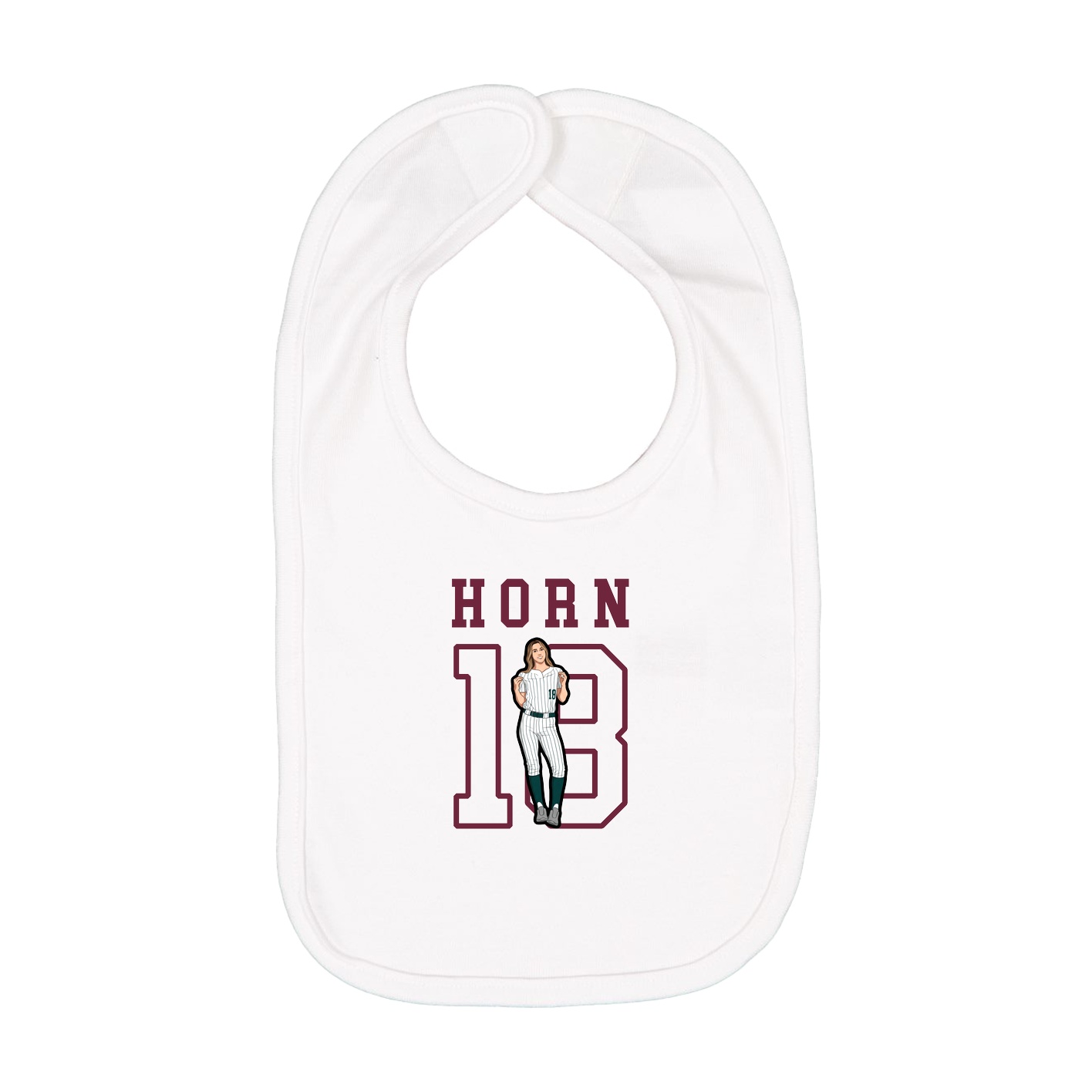 Infant Bib — Shirsey in White