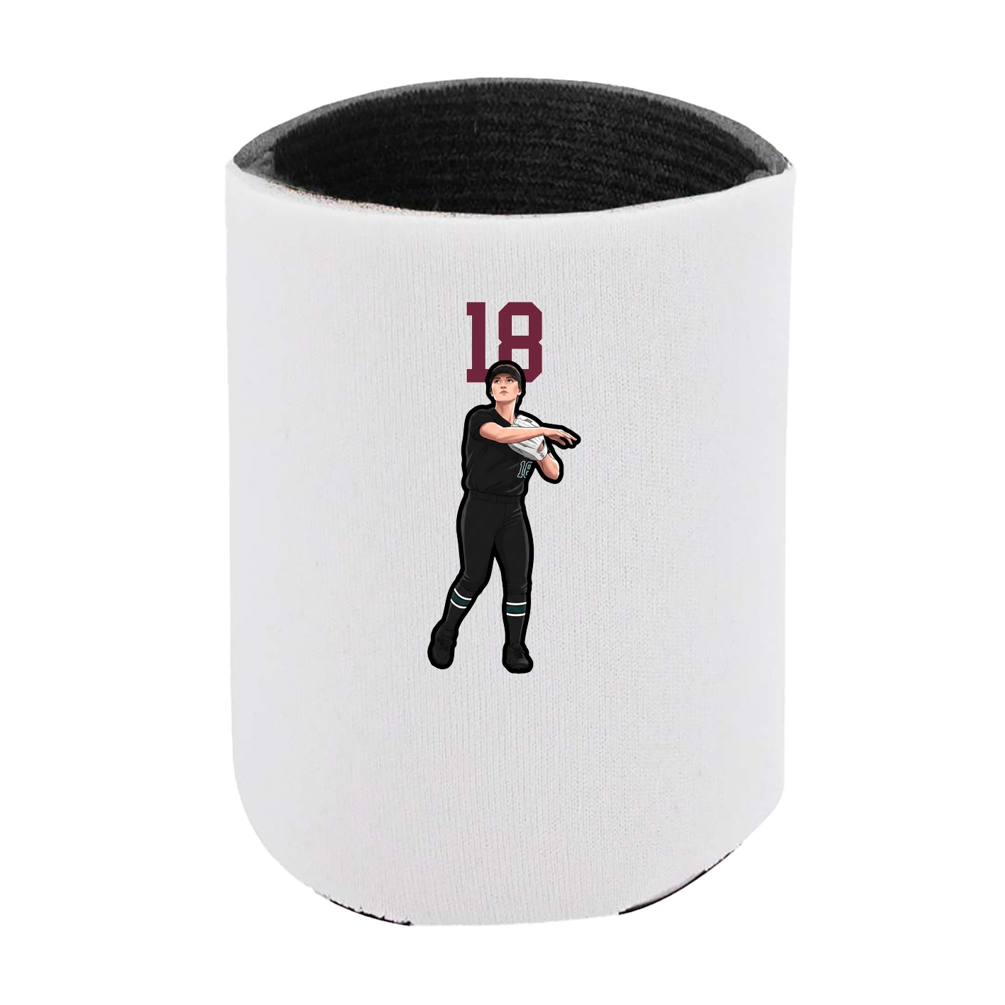 Can Holder — Number Top in White