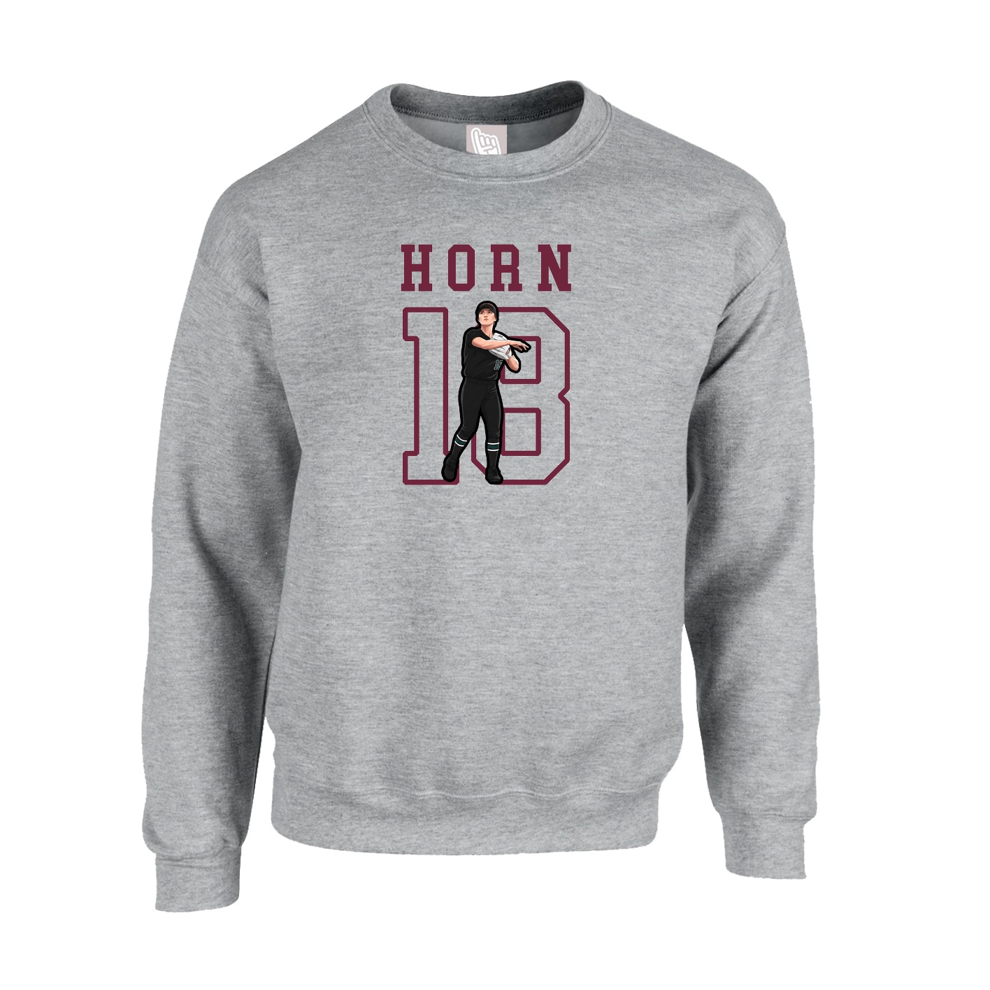 Fleece Crew — Shirsey in Grey