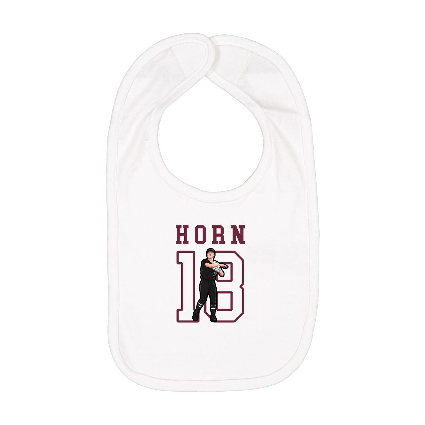 Infant Bib — Shirsey in White