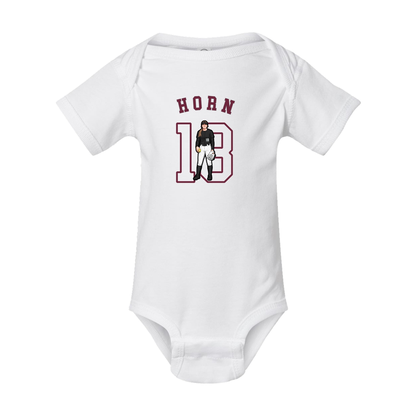Baby Onesie — Shirsey Arch in White