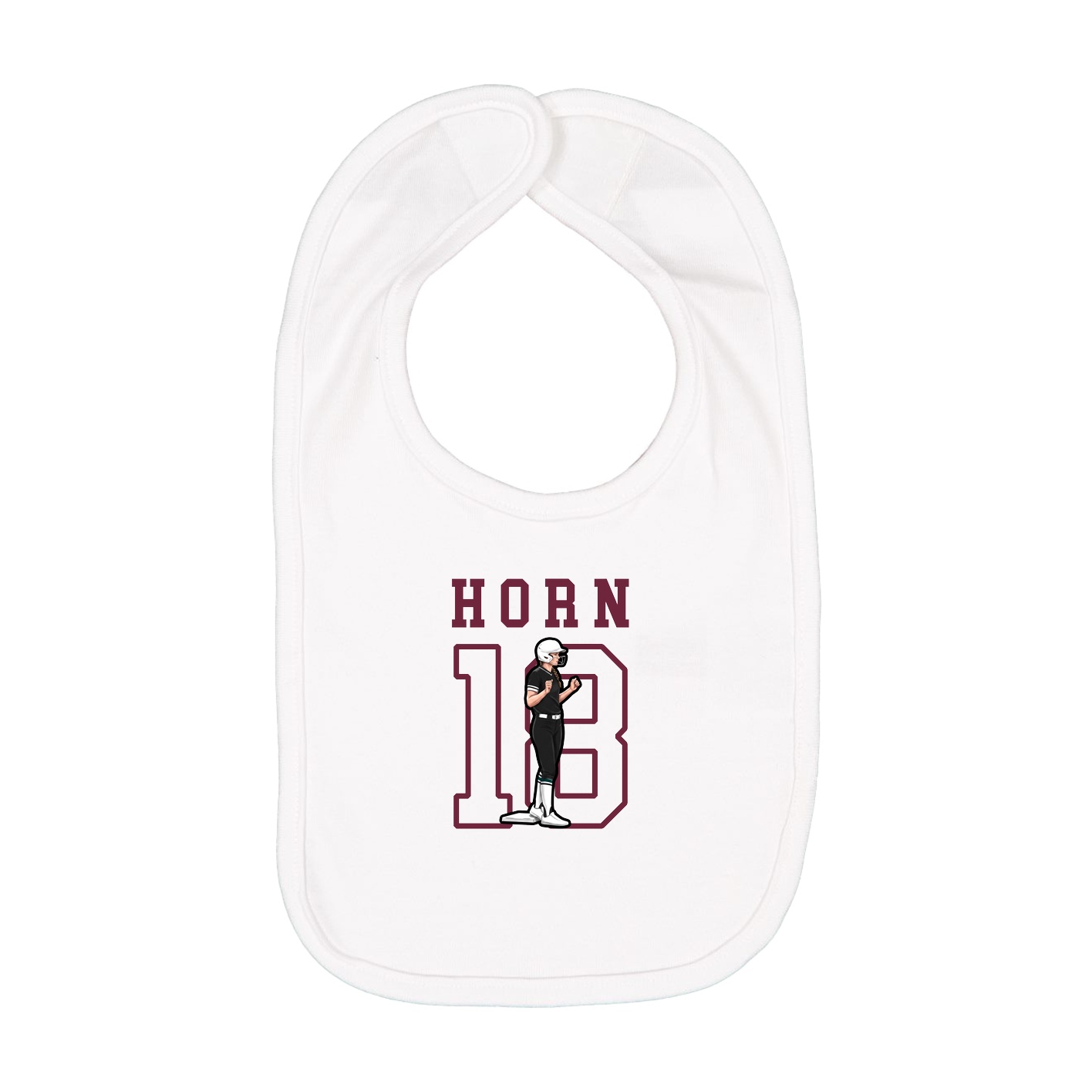 Infant Bib — Shirsey in White