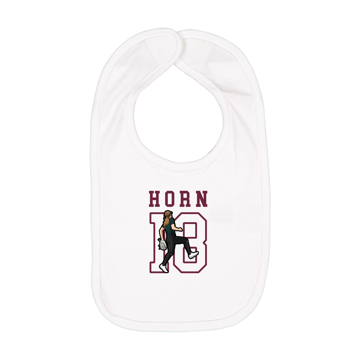 Infant Bib — Shirsey in White