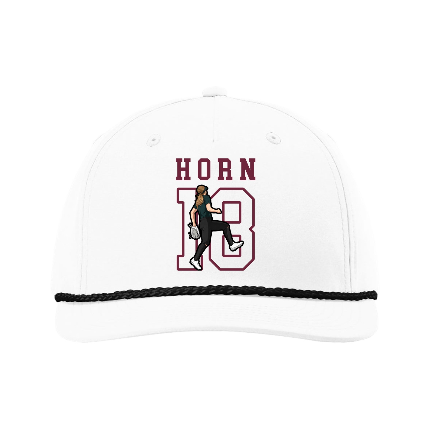 Five-Panel Classic Rope Cap — Shirsey in White