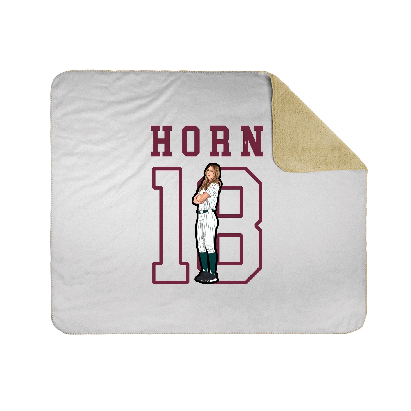 Throw Blanket — Shirsey in White