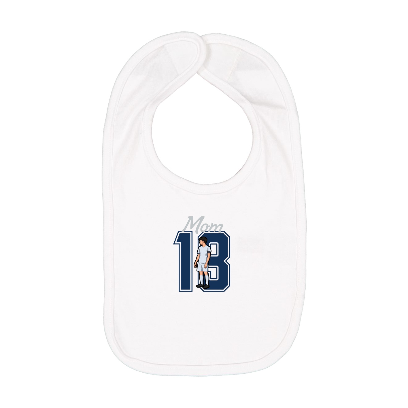 Infant Bib — Mothers Day Shirsey in White