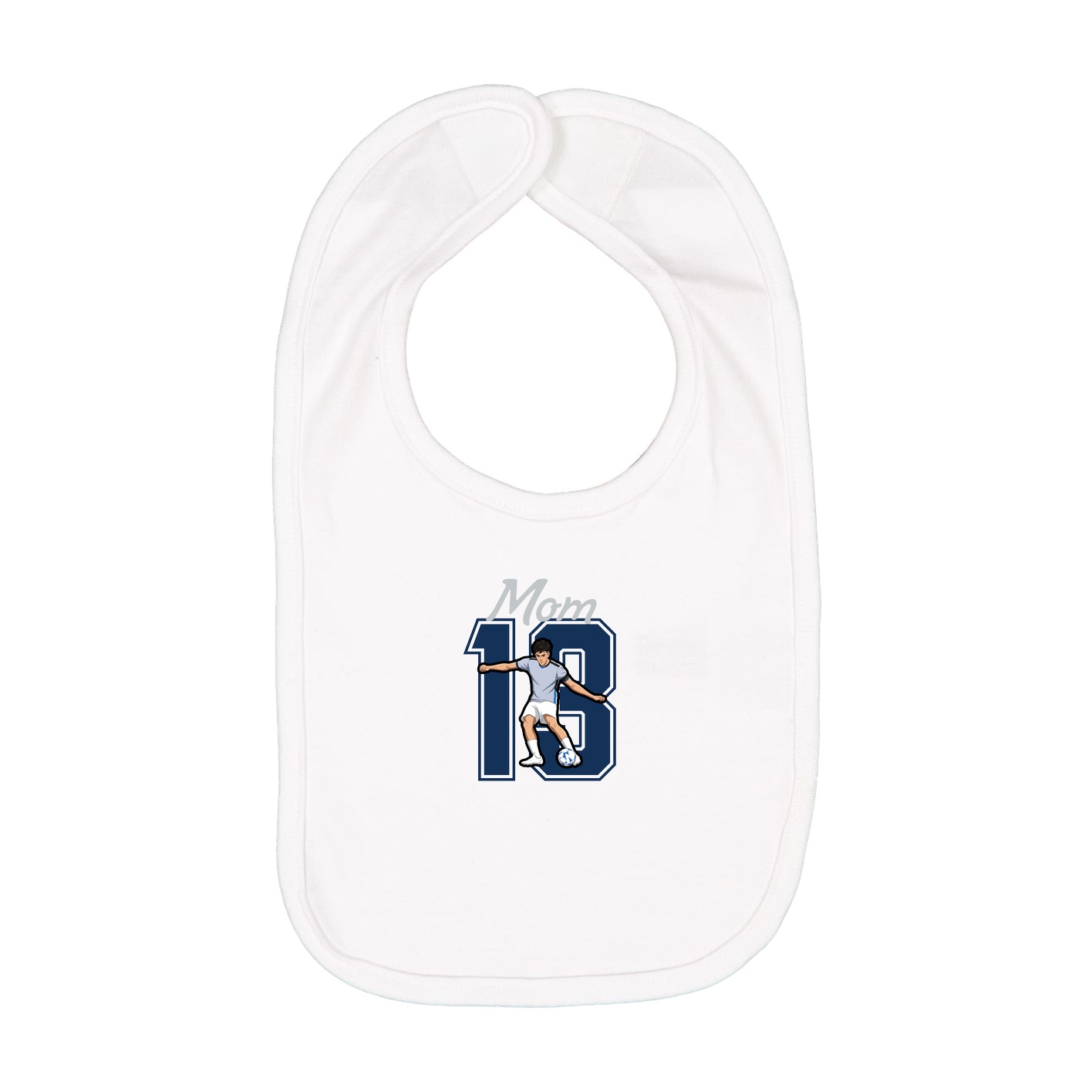 Infant Bib — Mothers Day Shirsey in White