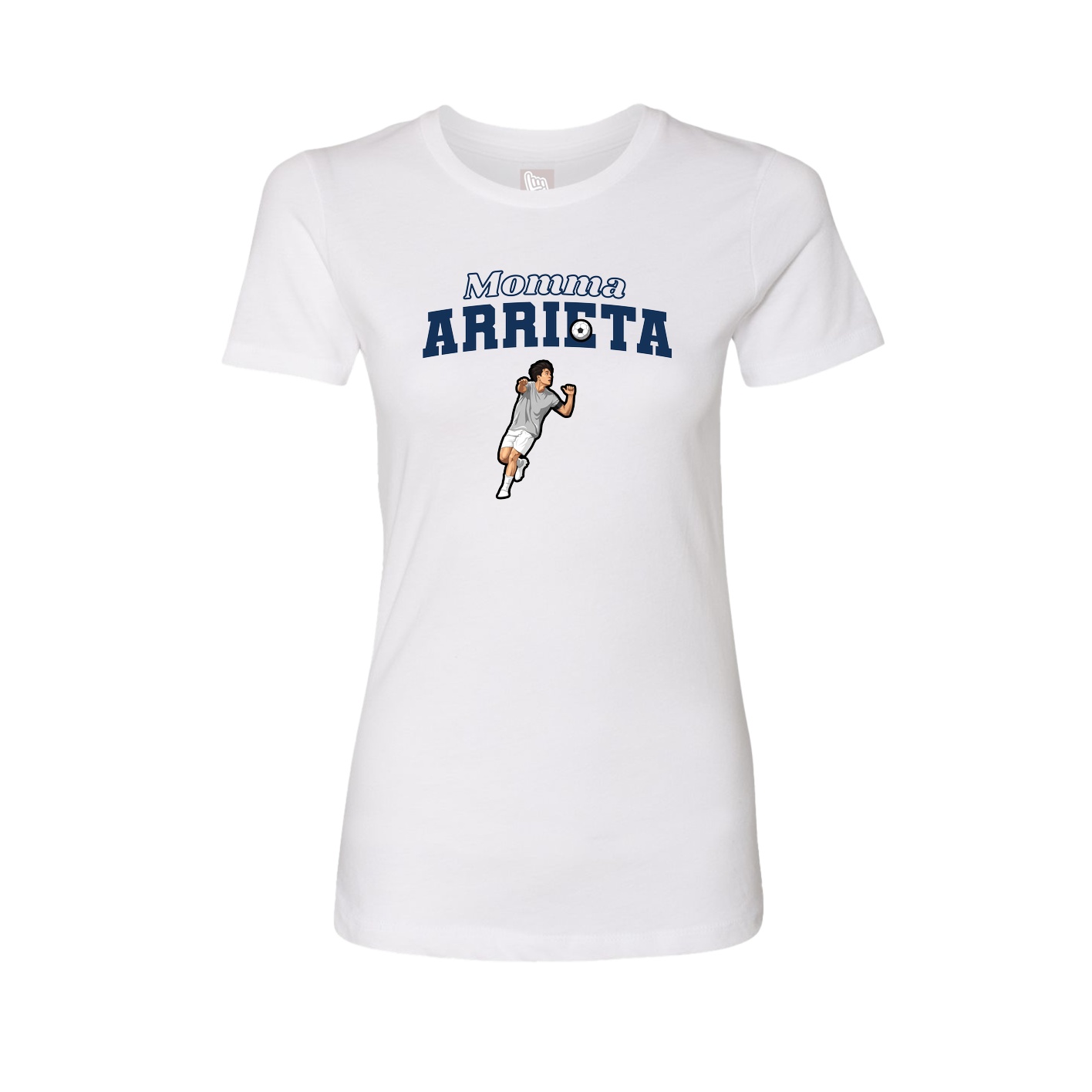 Womens Tee — Mothers Day Block in White