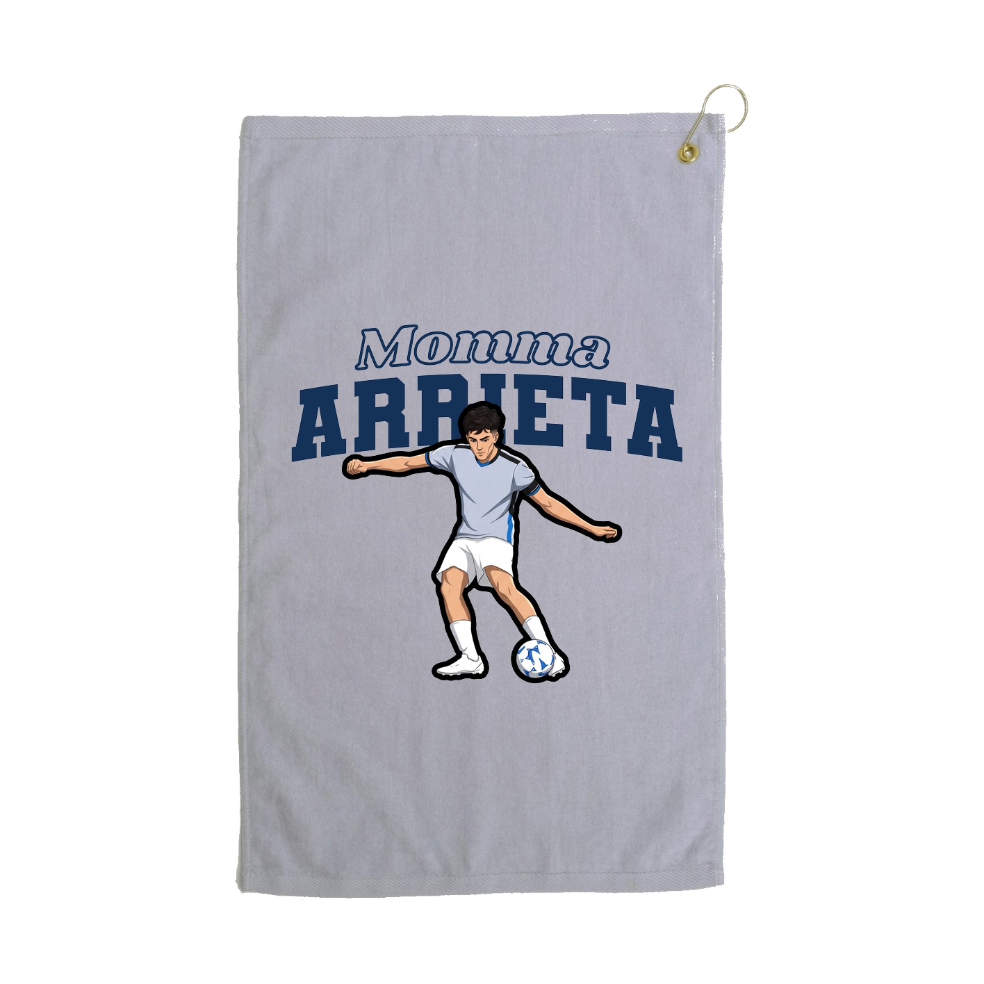 Golf Towel — Mothers Day Block in Grey