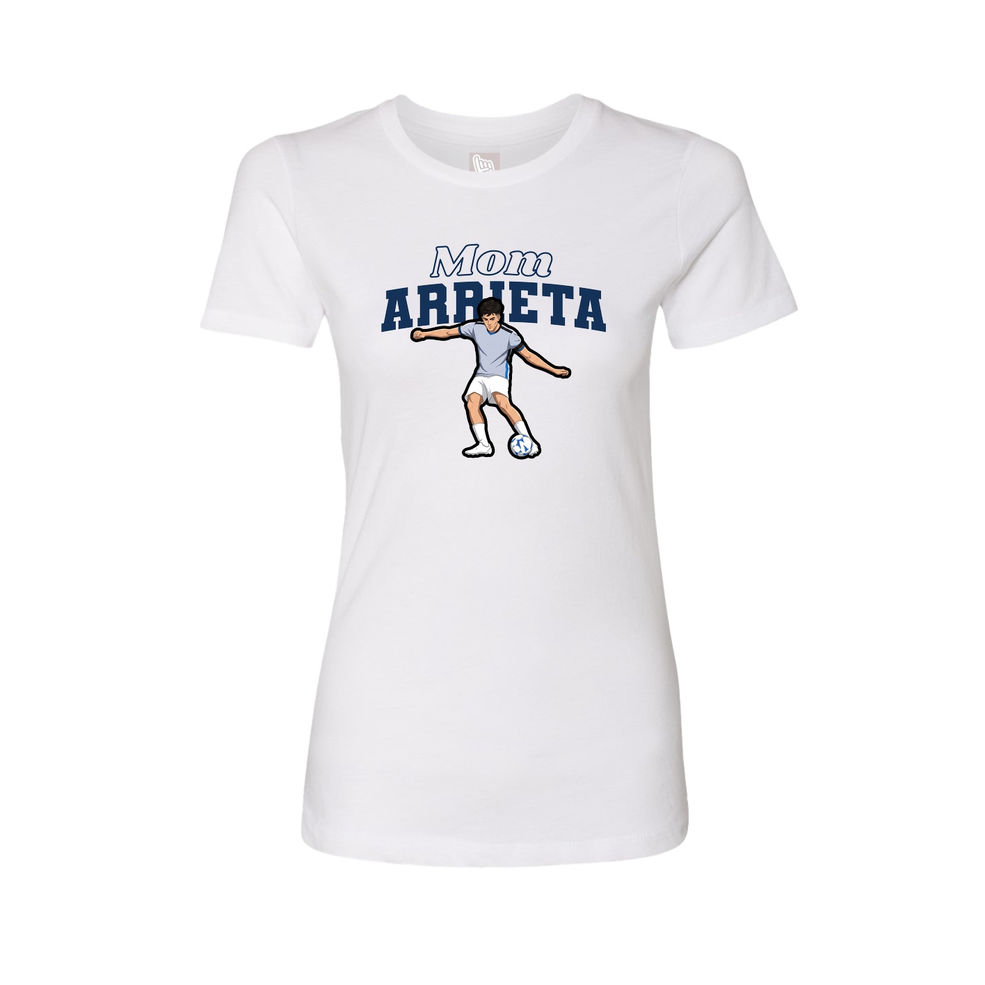 Womens Tee — Mothers Day Block in White