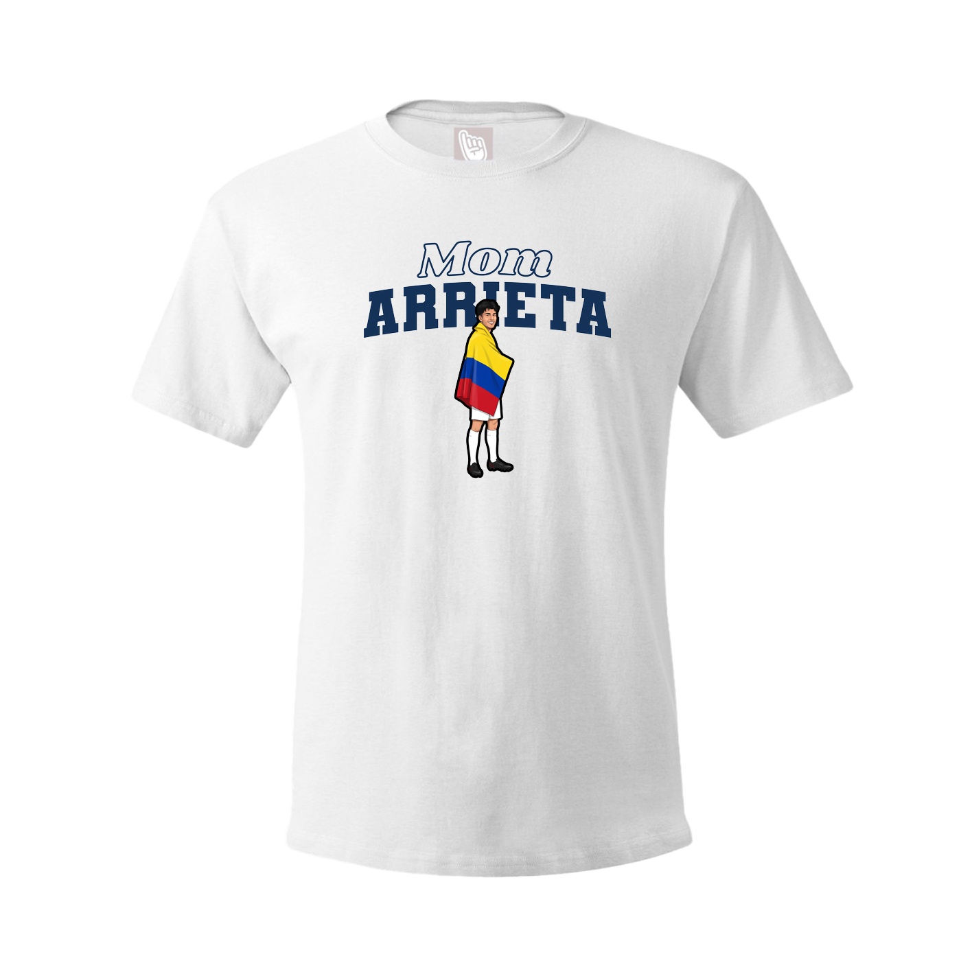 Youth Tee — Mothers Day Block in White