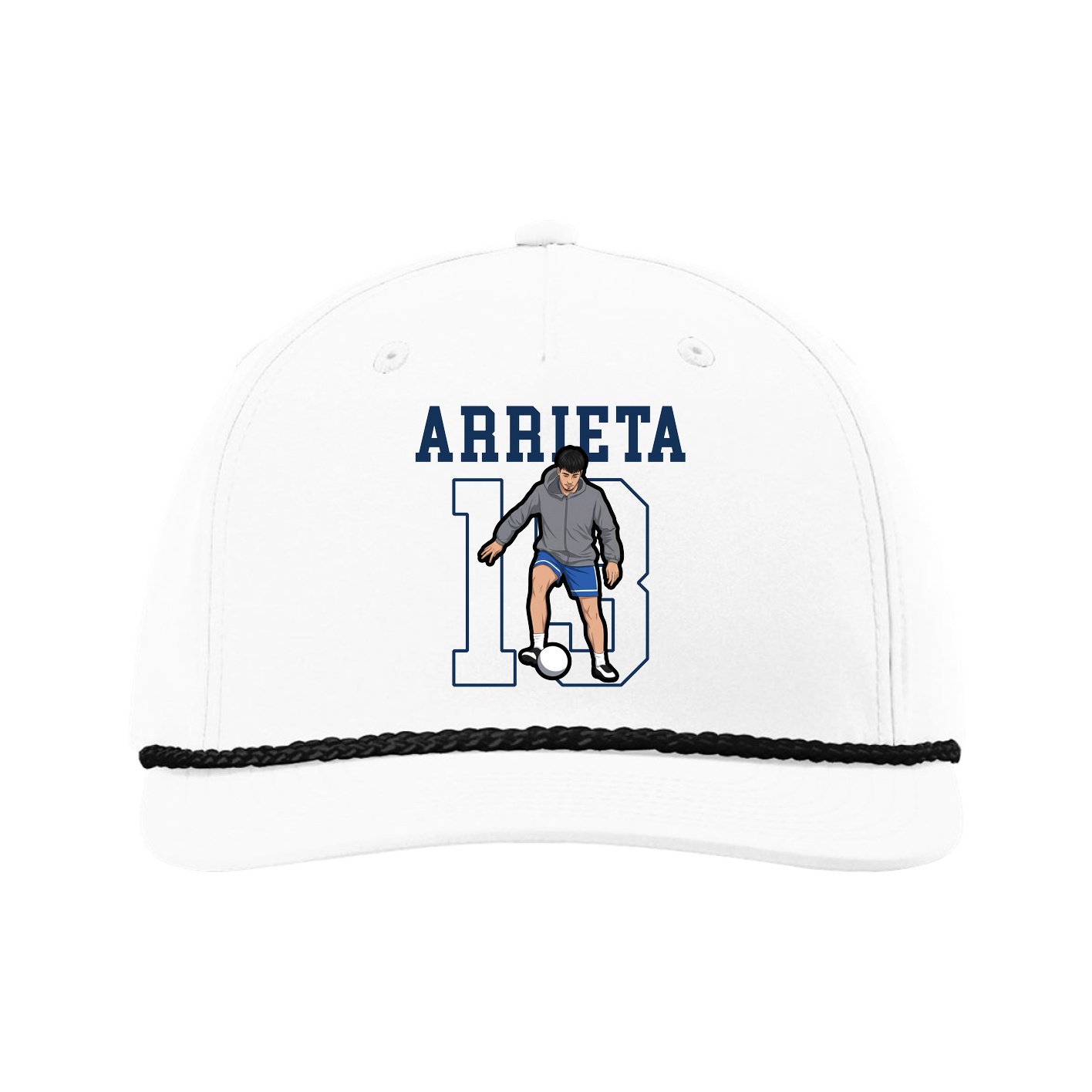 Five-Panel Classic Rope Cap — Shirsey in White