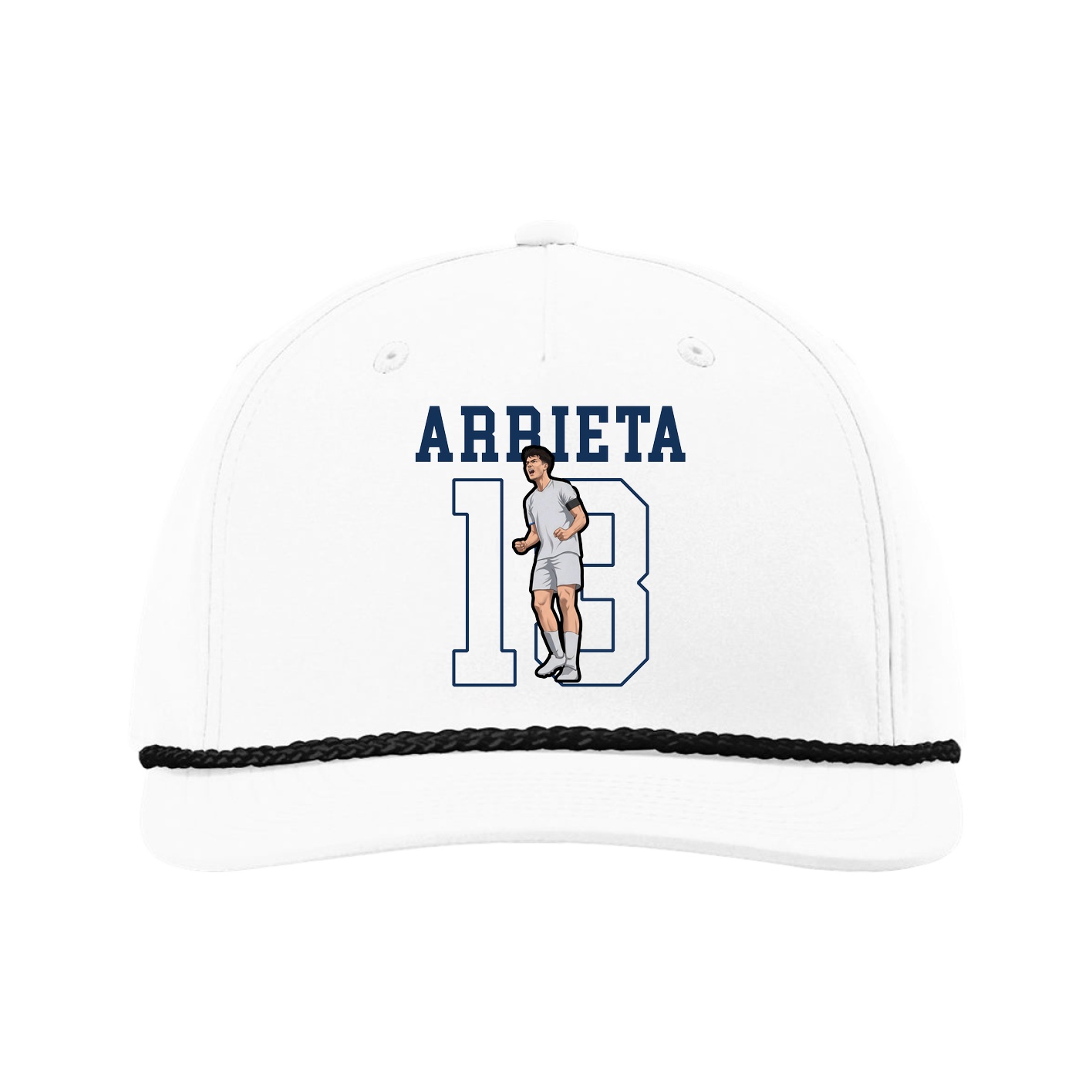Five-Panel Classic Rope Cap — Shirsey in White