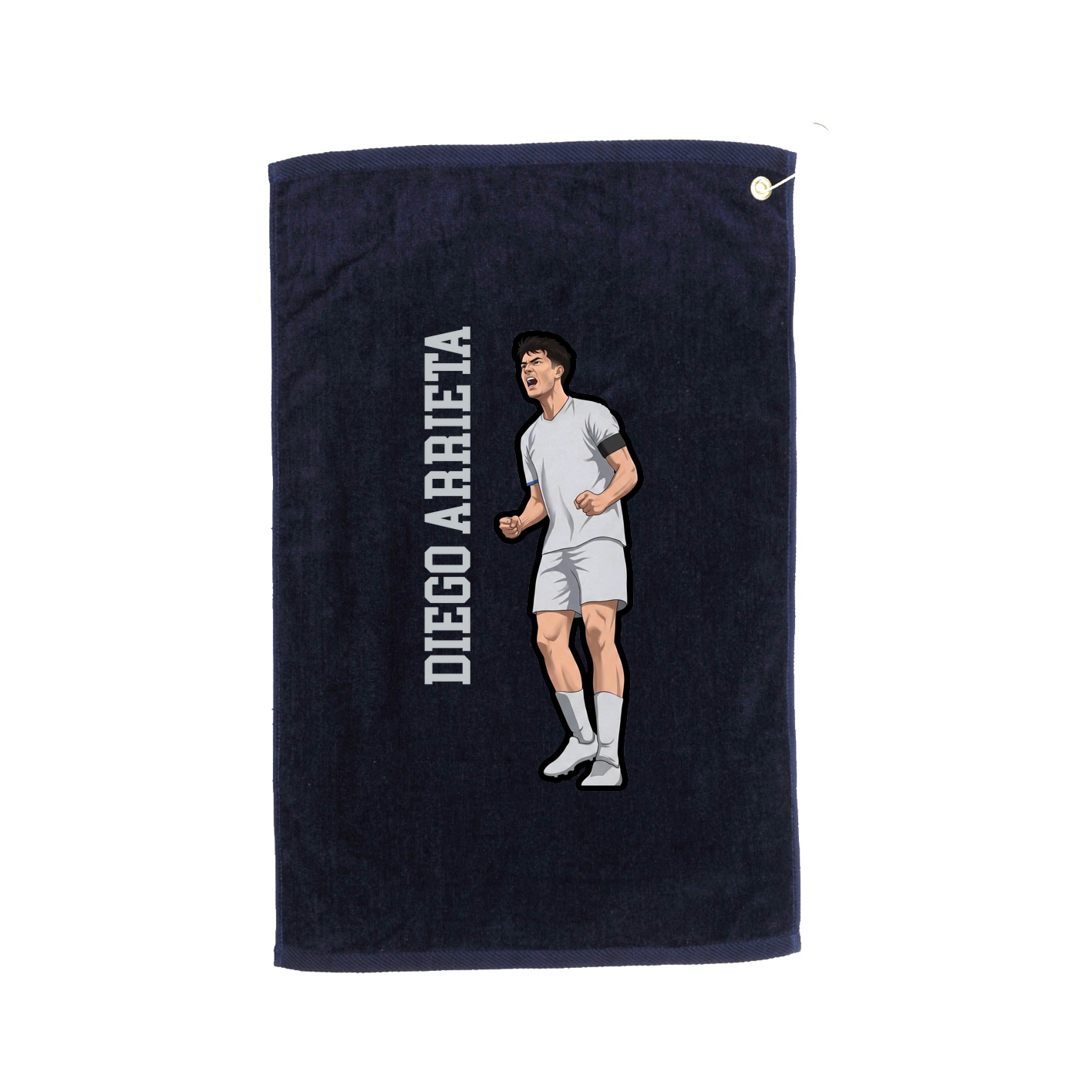 Golf Towel — Name Vertical in Navy