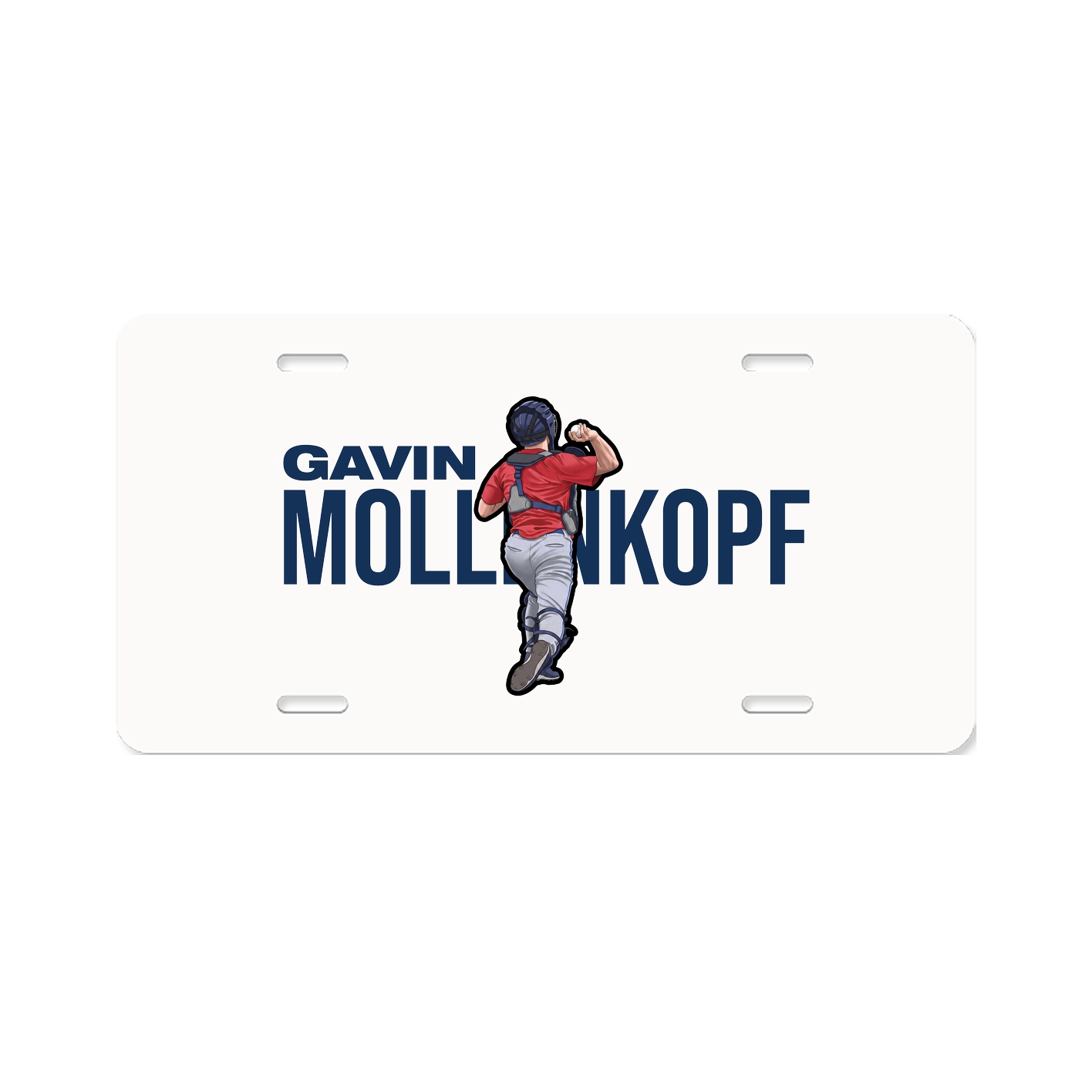 License Plate — Player Name in Classic