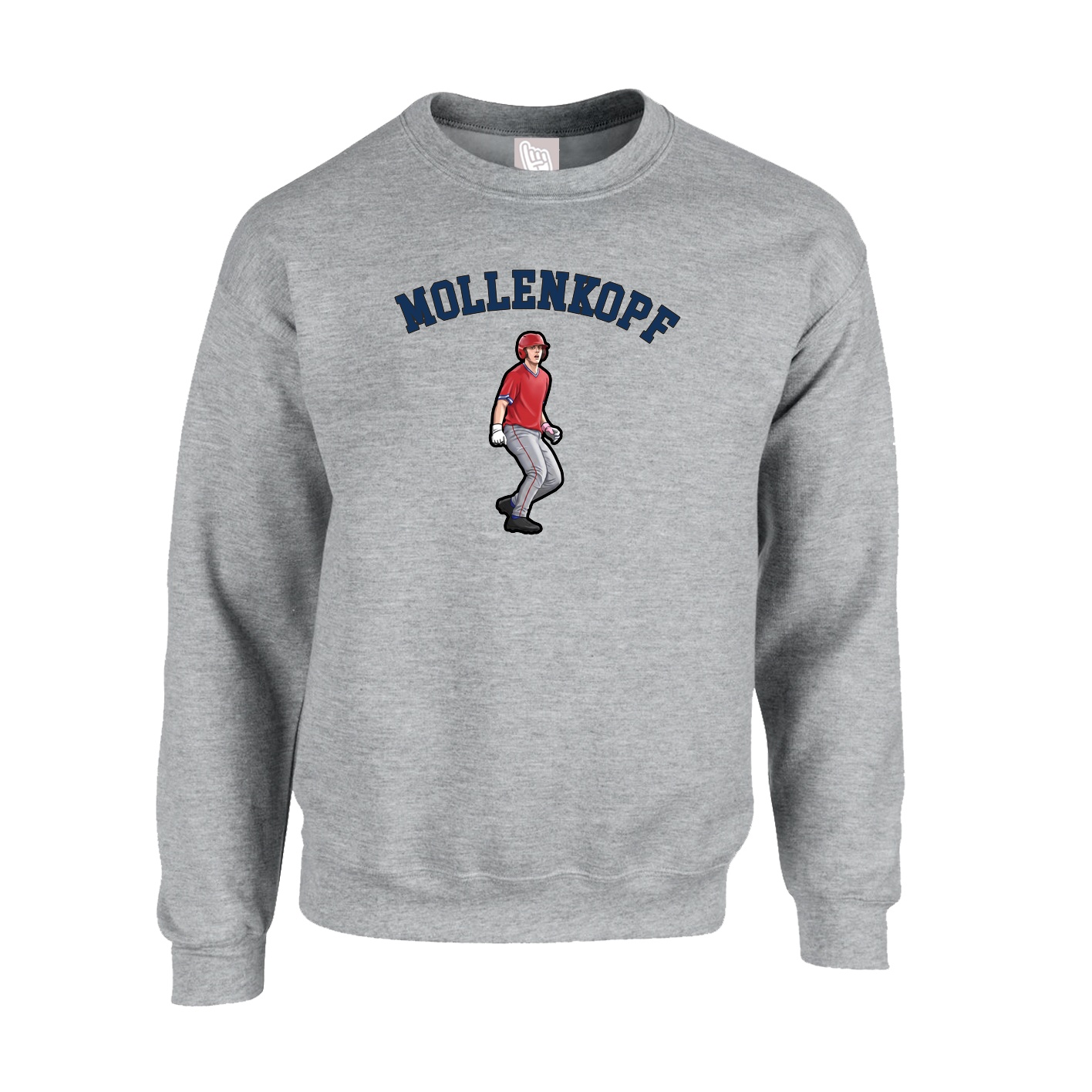 Fleece Crew — Shirsey Arch in Grey