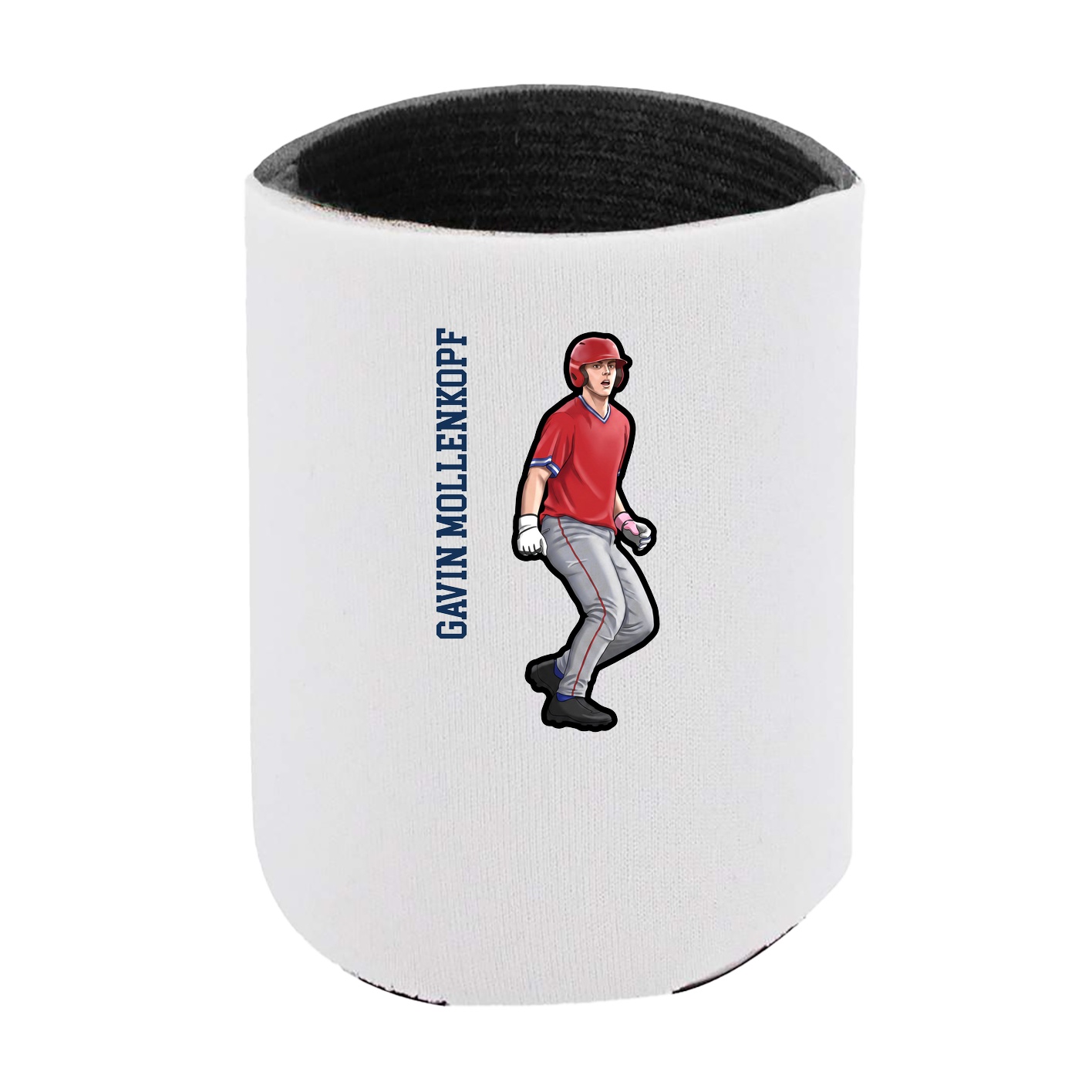 Can Holder — Name Vertical in White