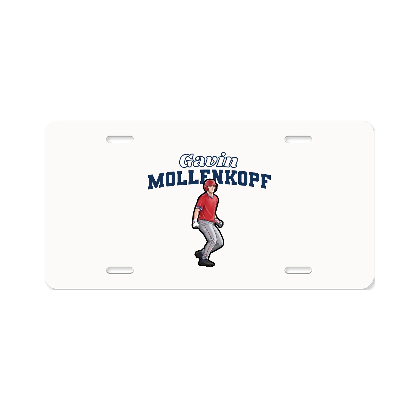 License Plate — Name Arch in Classic