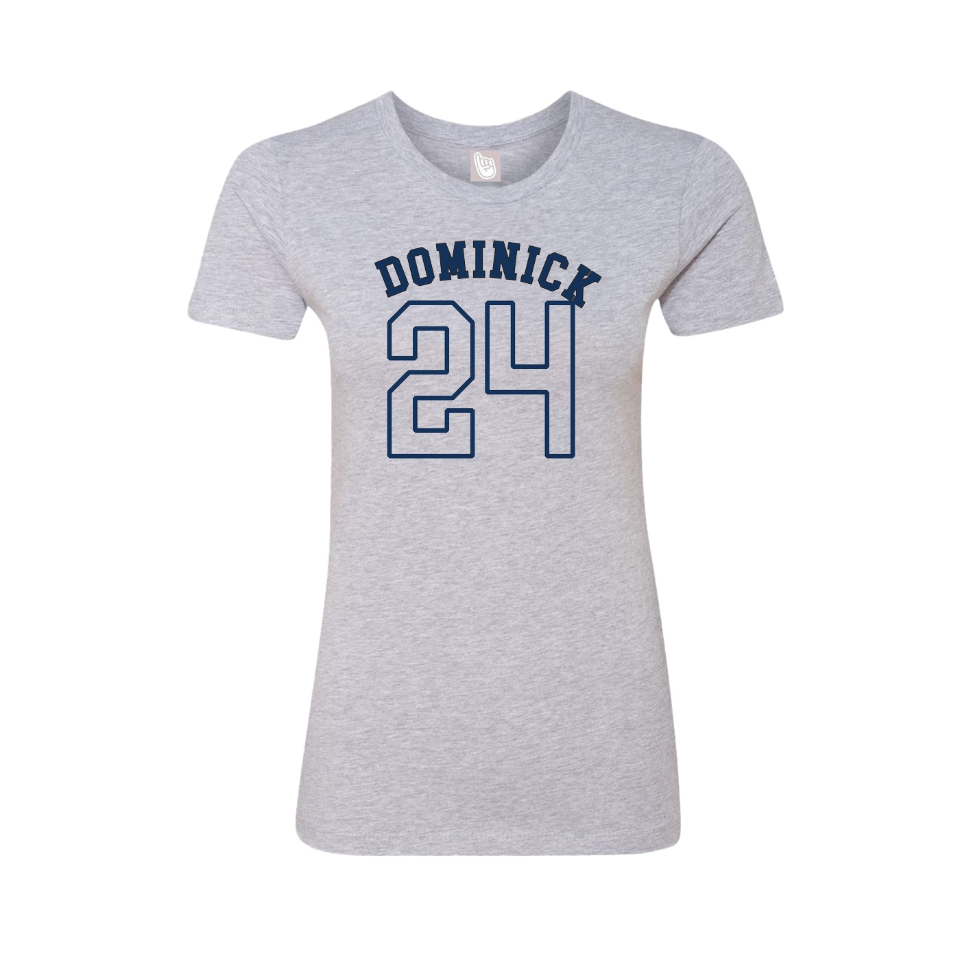 Fitted Women's Tee — Shirsey Arch in Grey