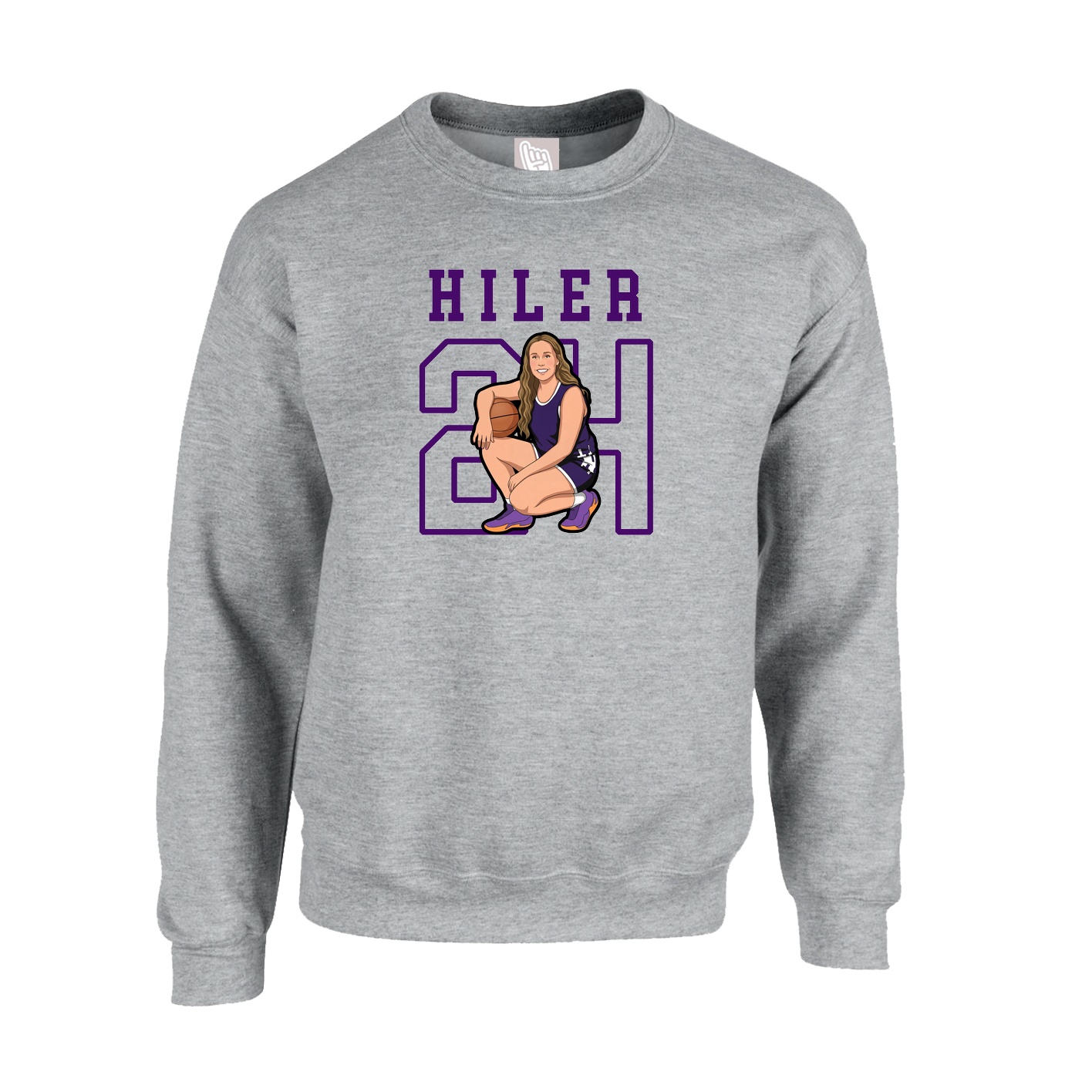 Fleece Crew — Shirsey in Grey