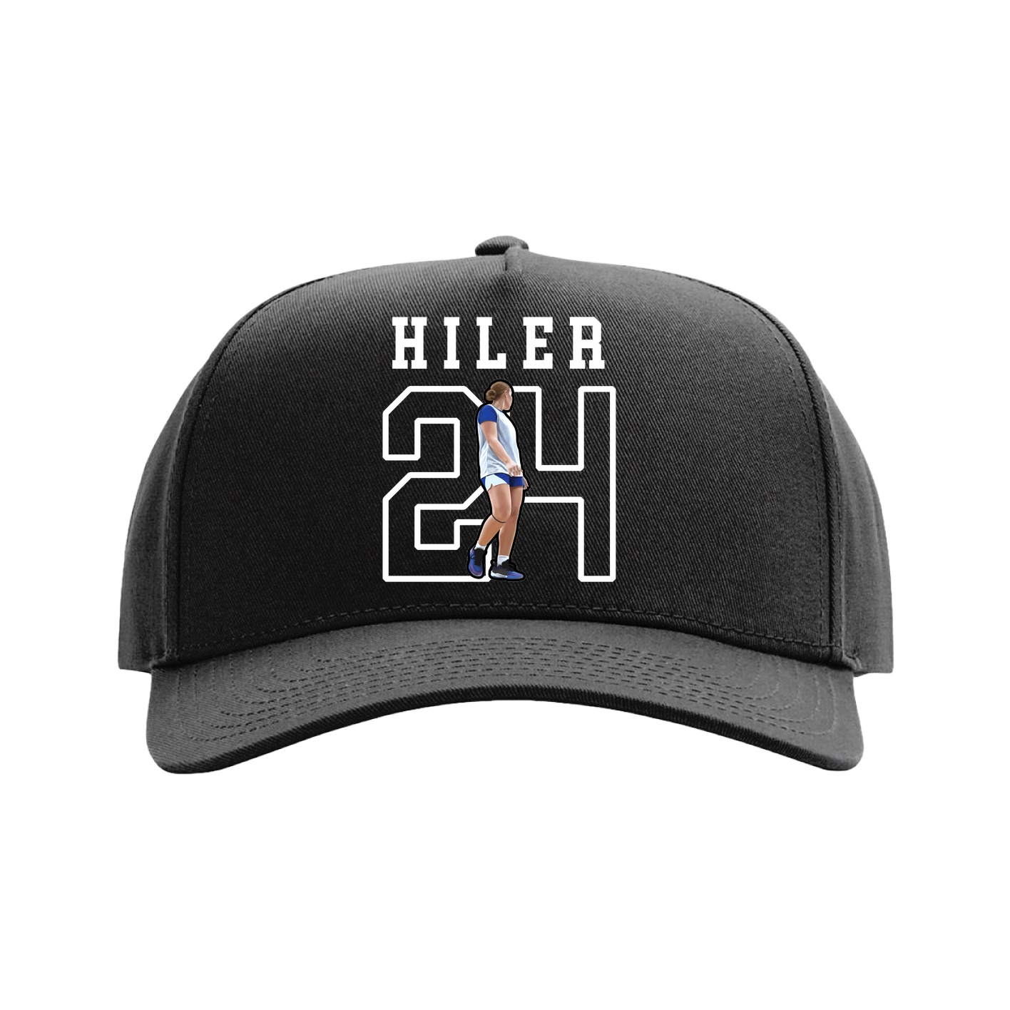 Full Fabric Five-Panel Champ Cap — Shirsey in Black