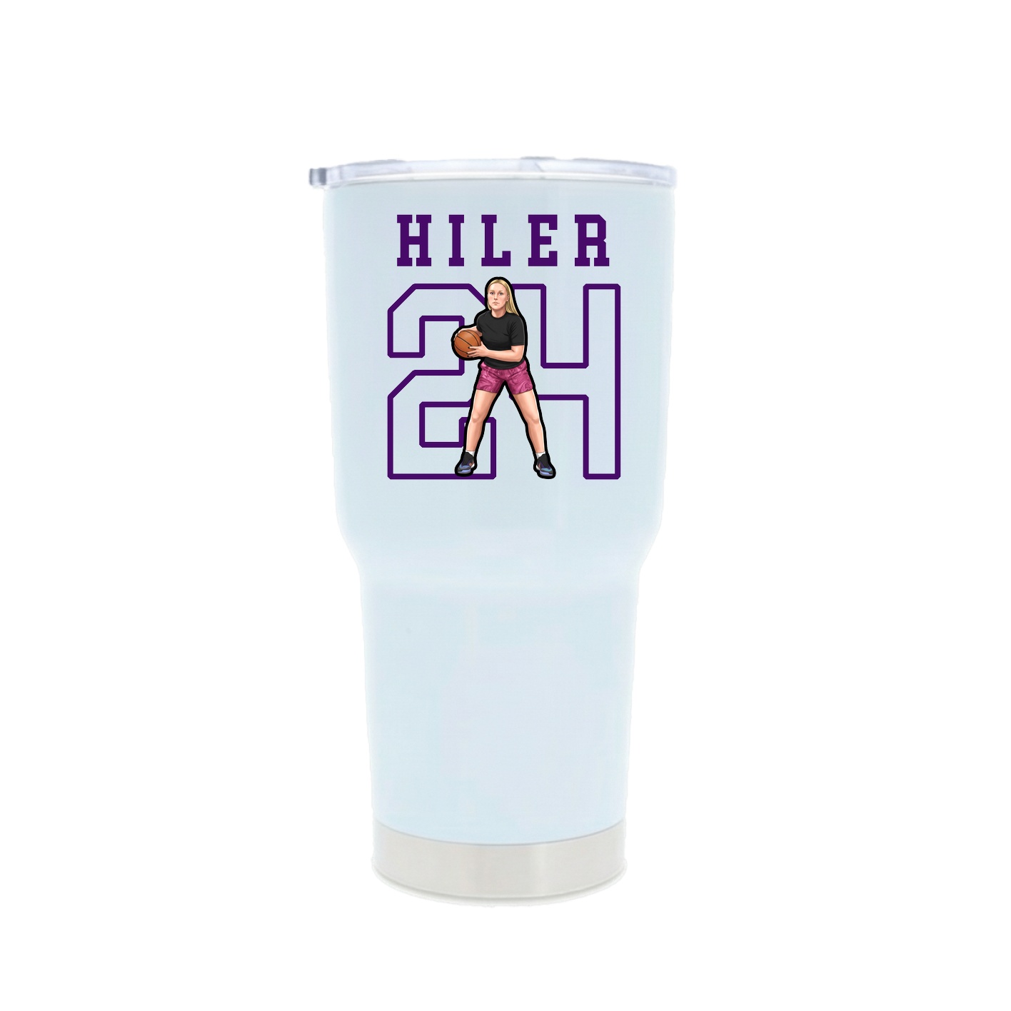 30oz Stainless Steel Tumbler — Shirsey in White