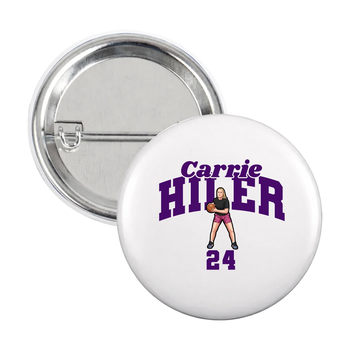 Game Day Button — Signature Arch in White