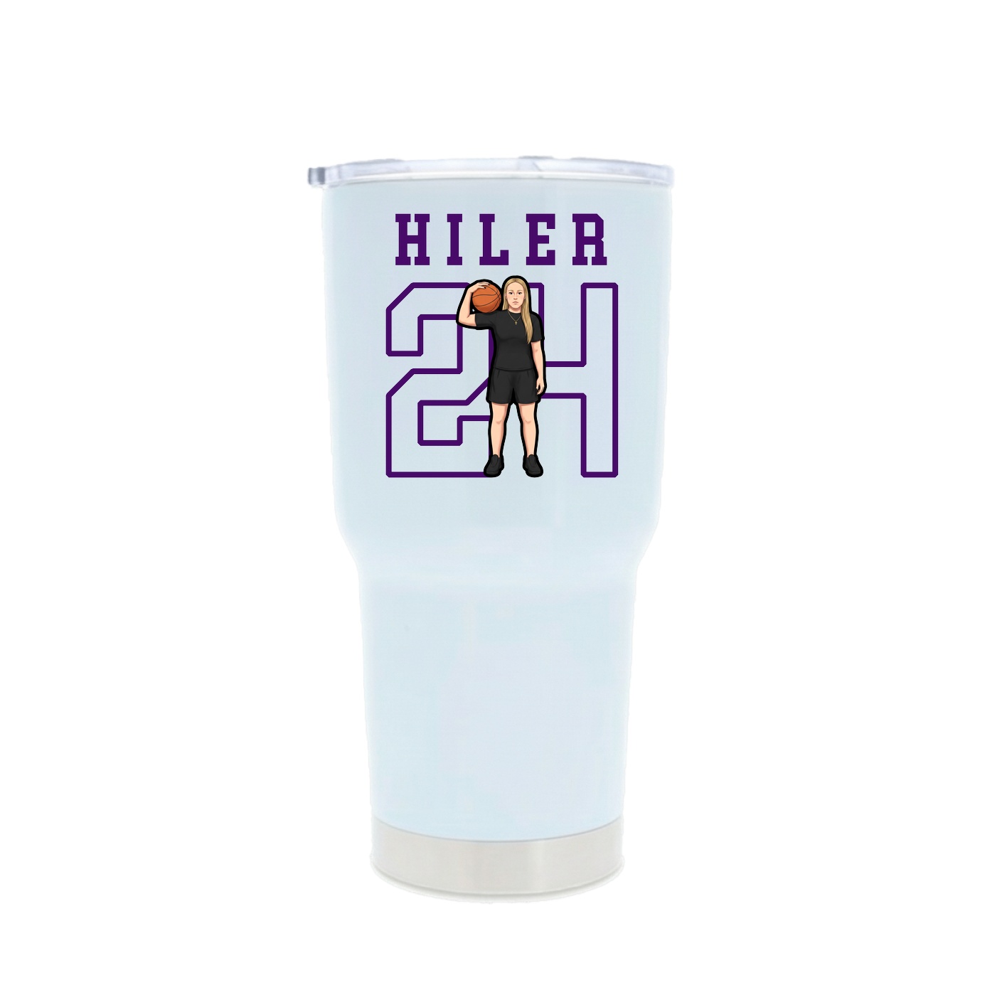 30oz Stainless Steel Tumbler — Shirsey in White