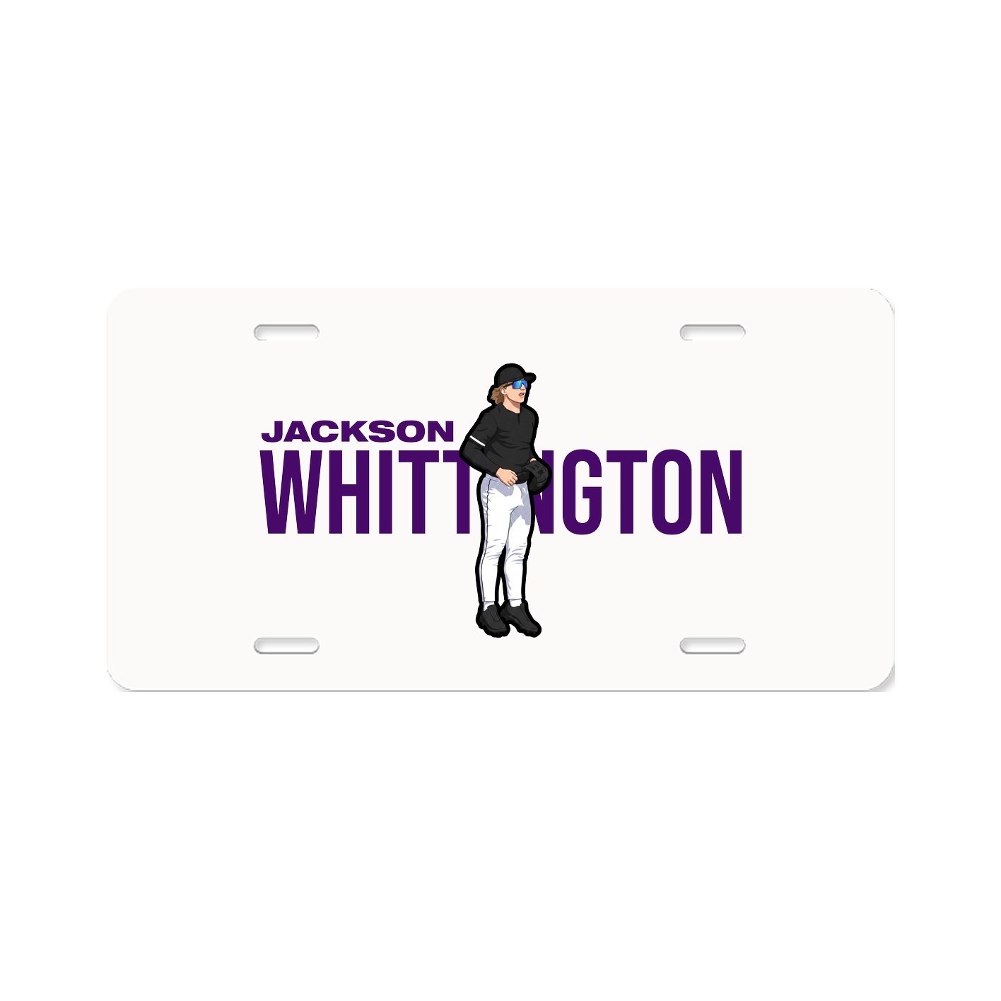 License Plate — Player Name in Classic