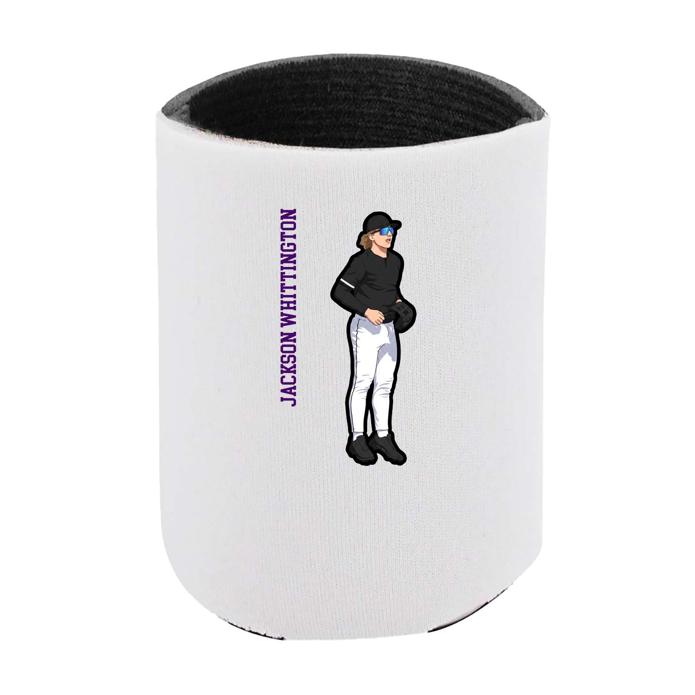 Can Holder — Name Vertical in White