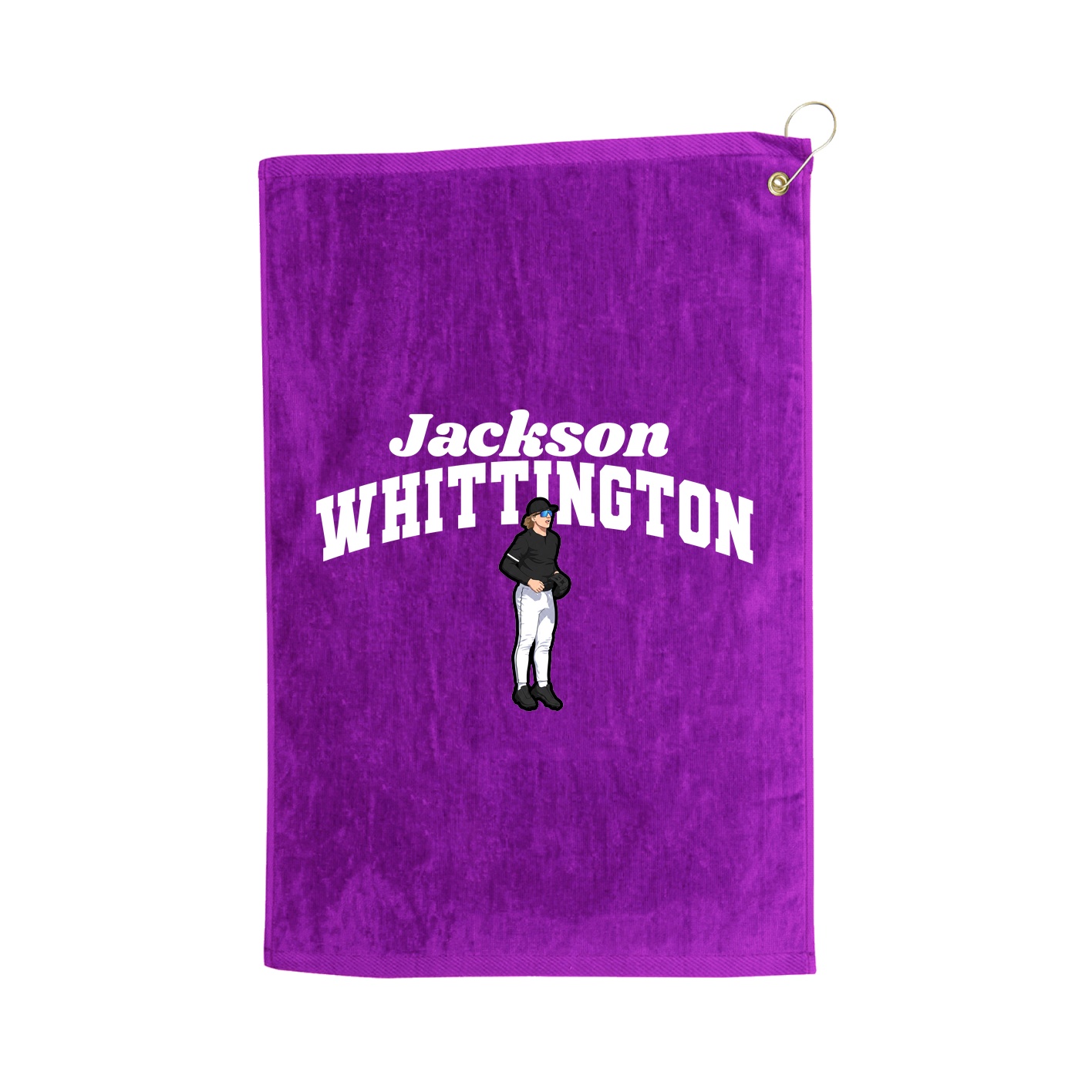 Golf Towel — Signature Arch in Purple