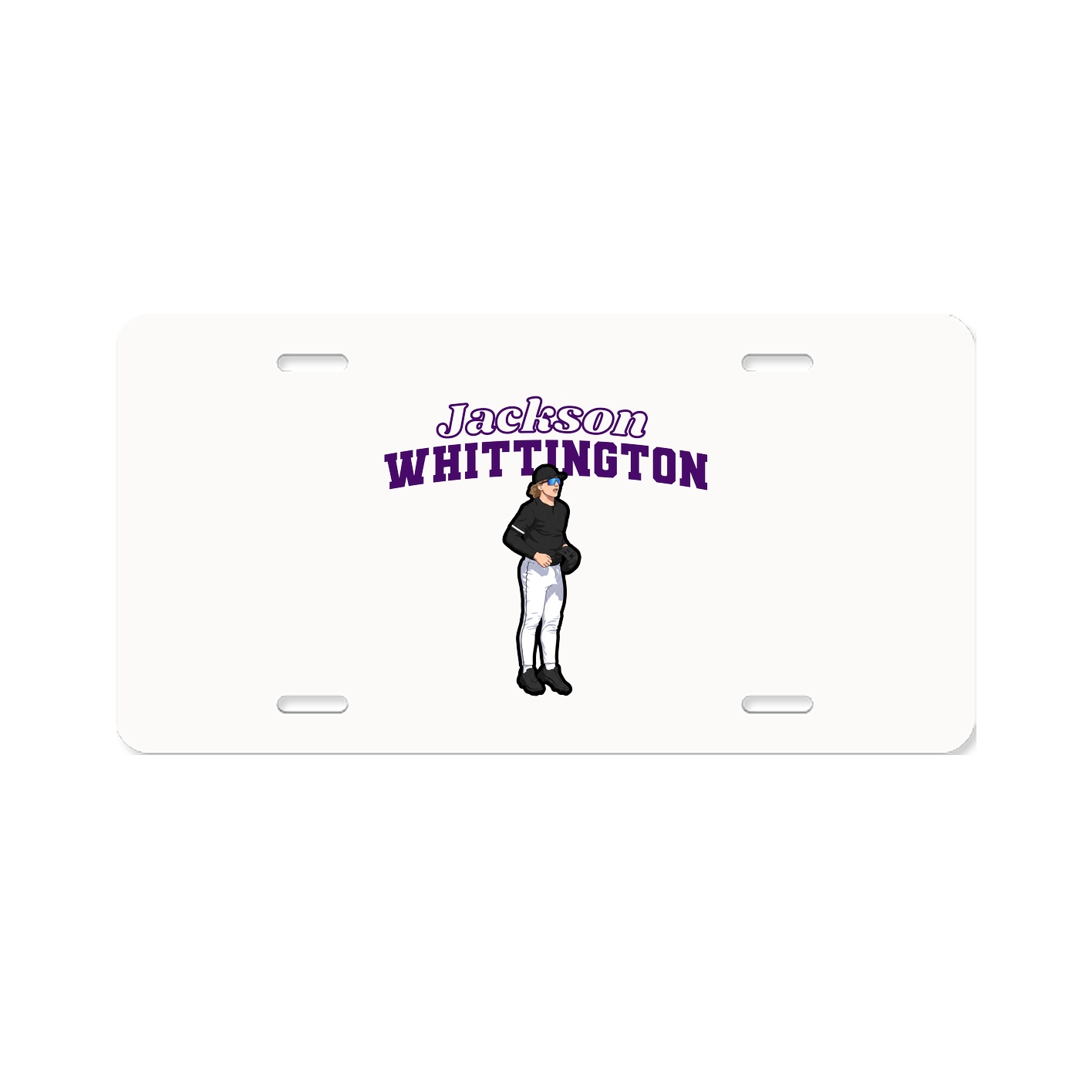 License Plate — Name Arch in Classic
