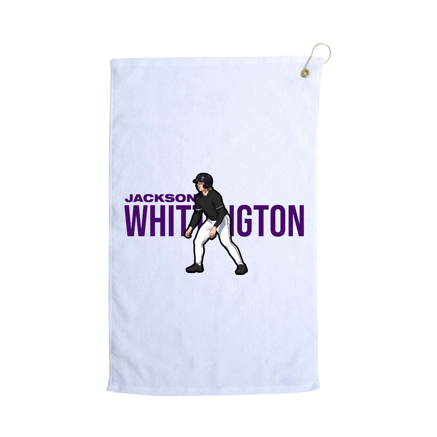 Golf Towel — Player Name in White