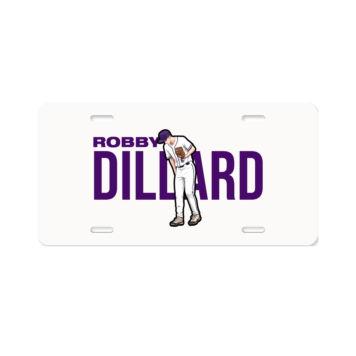 License Plate — Player Name in Classic