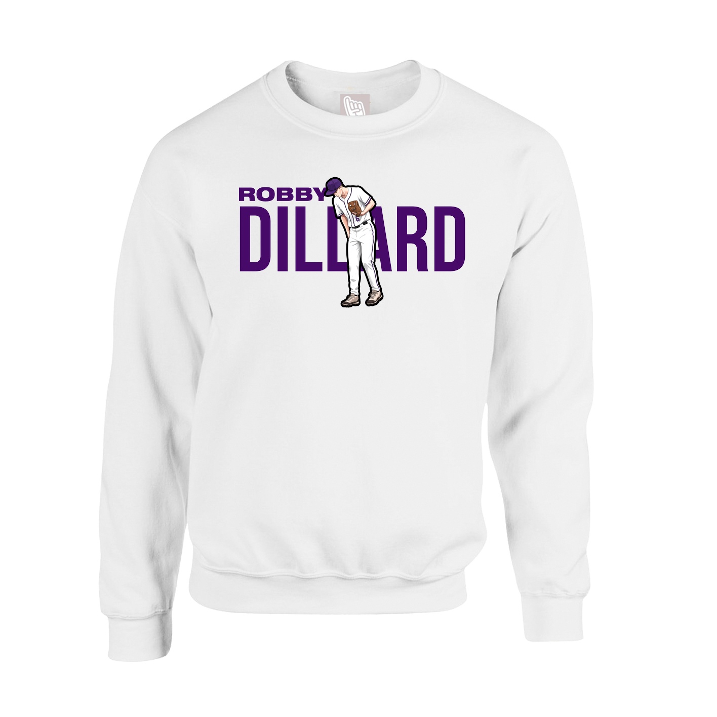 Fleece Crew — Player Name in White